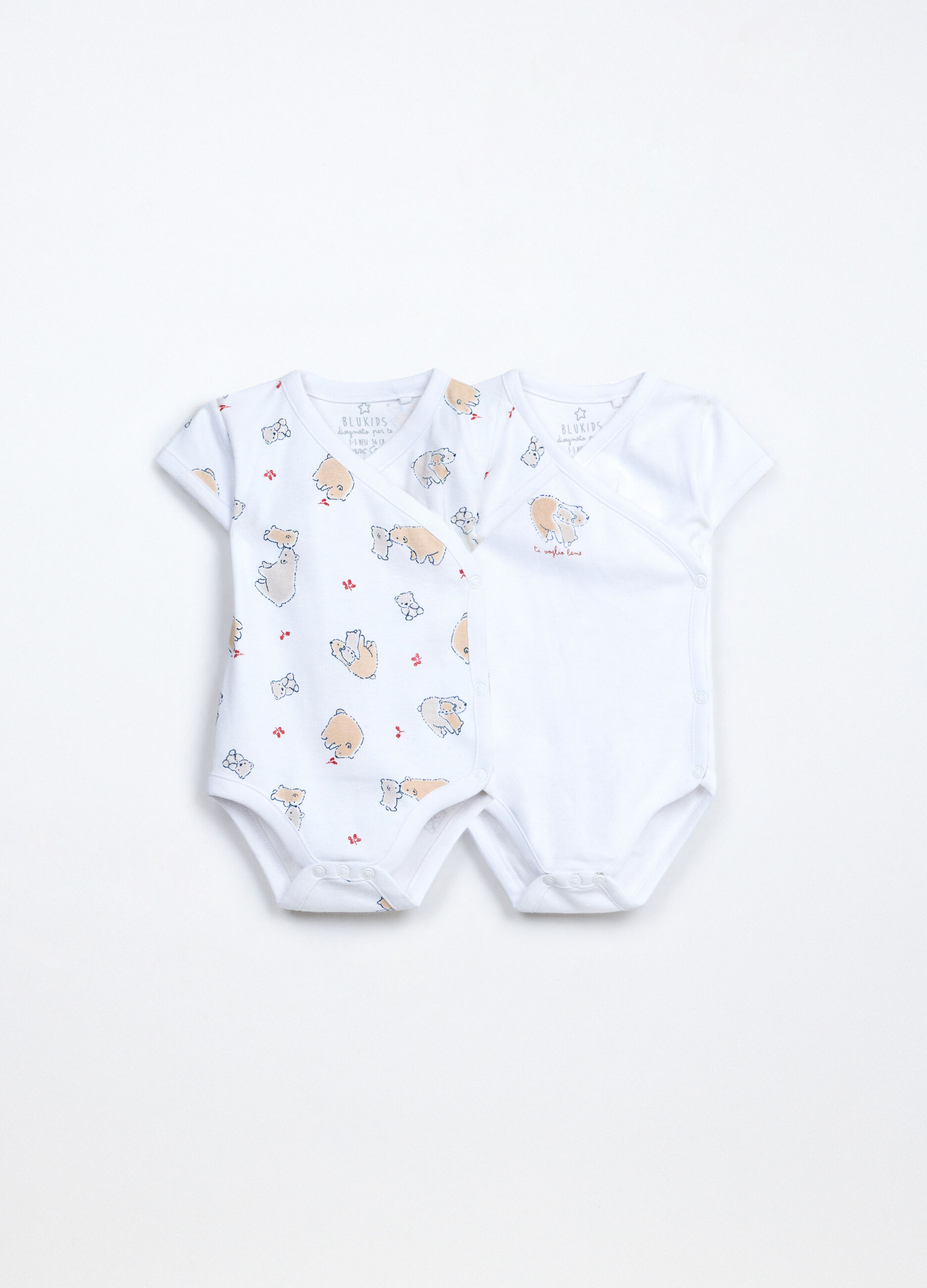 Pack 2 body in interlock di puro cotone neonato_0