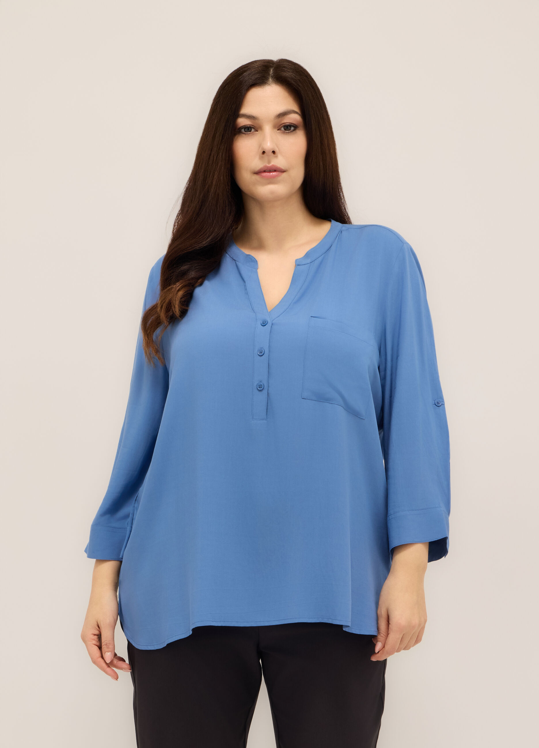 Blusa in pura viscosa donna curvy_0