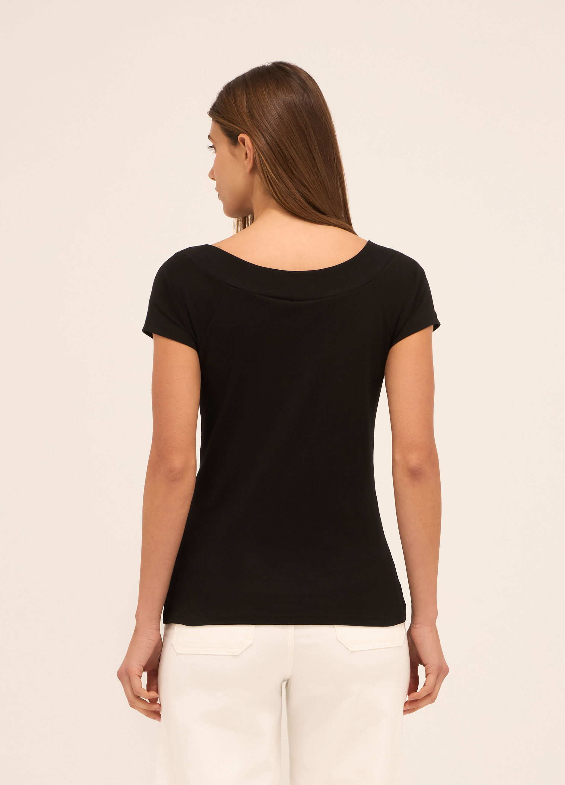 T-shirt in puro cotone donna_1