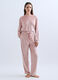 Pantalone pigiama velour stretch donna_0