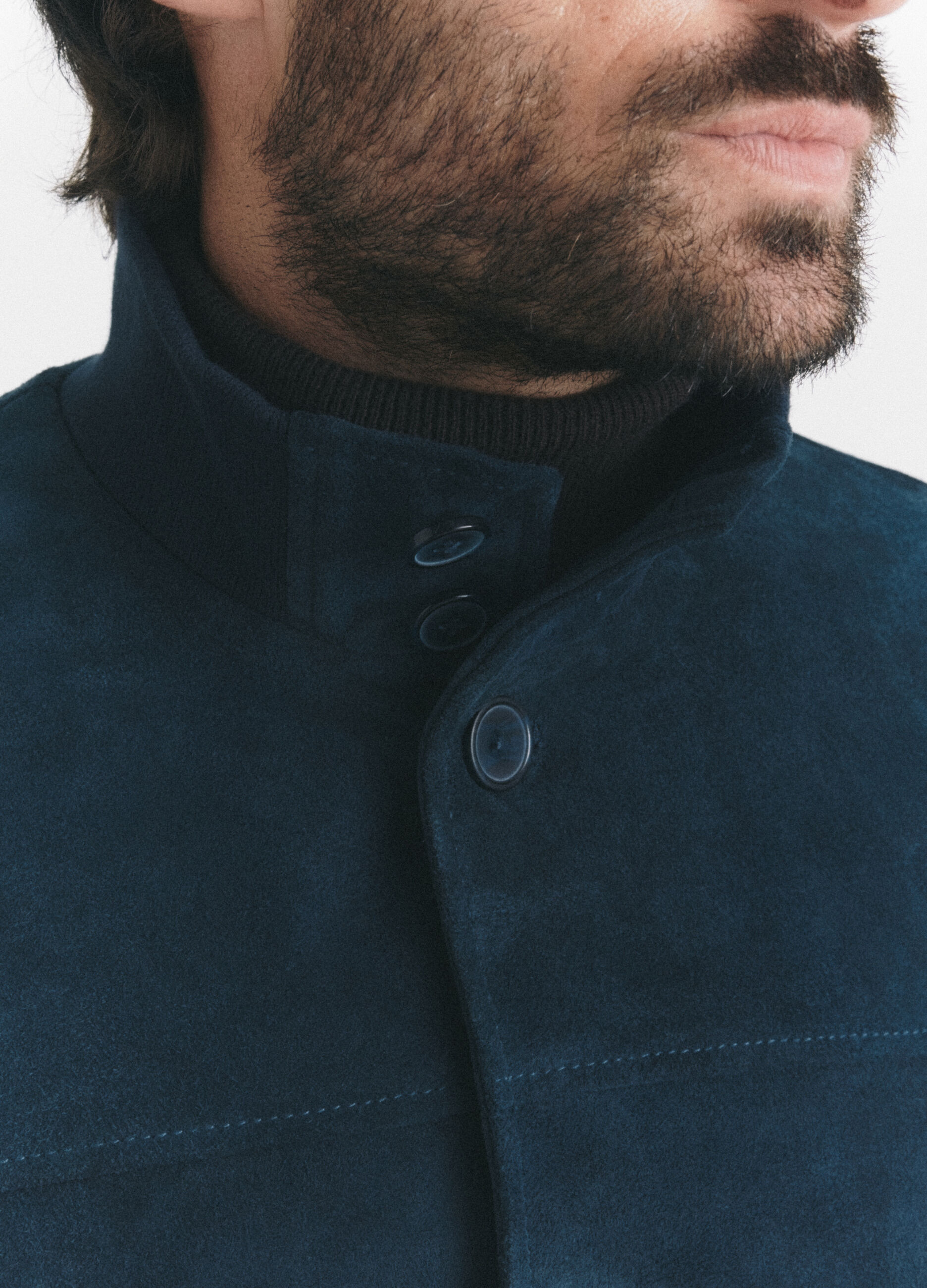 Blouson in vera pelle scamosciata uomo_4