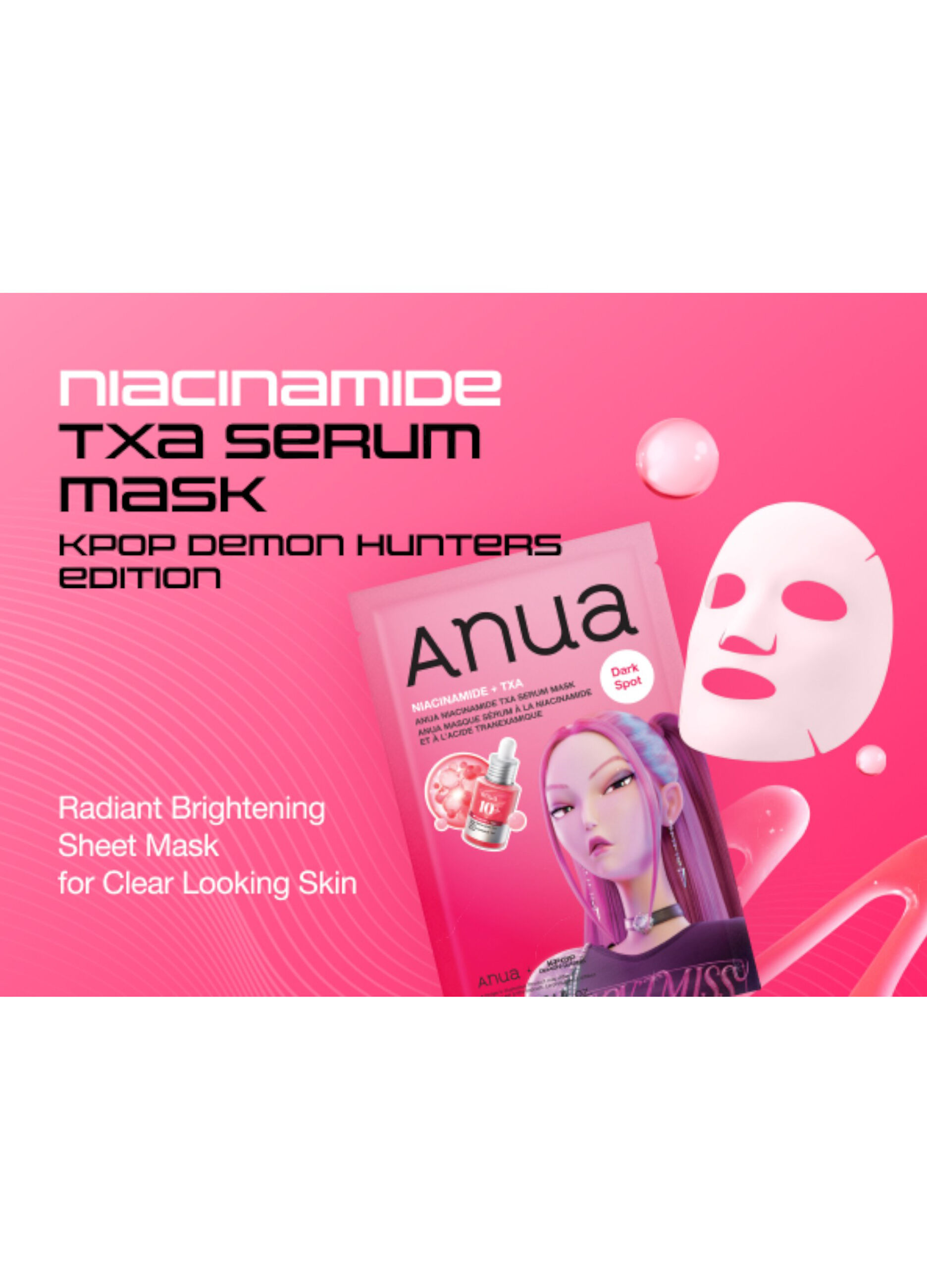 Niacinamide Txa Serum Mask 28Ml - Anua KPop Demon Hunters_3