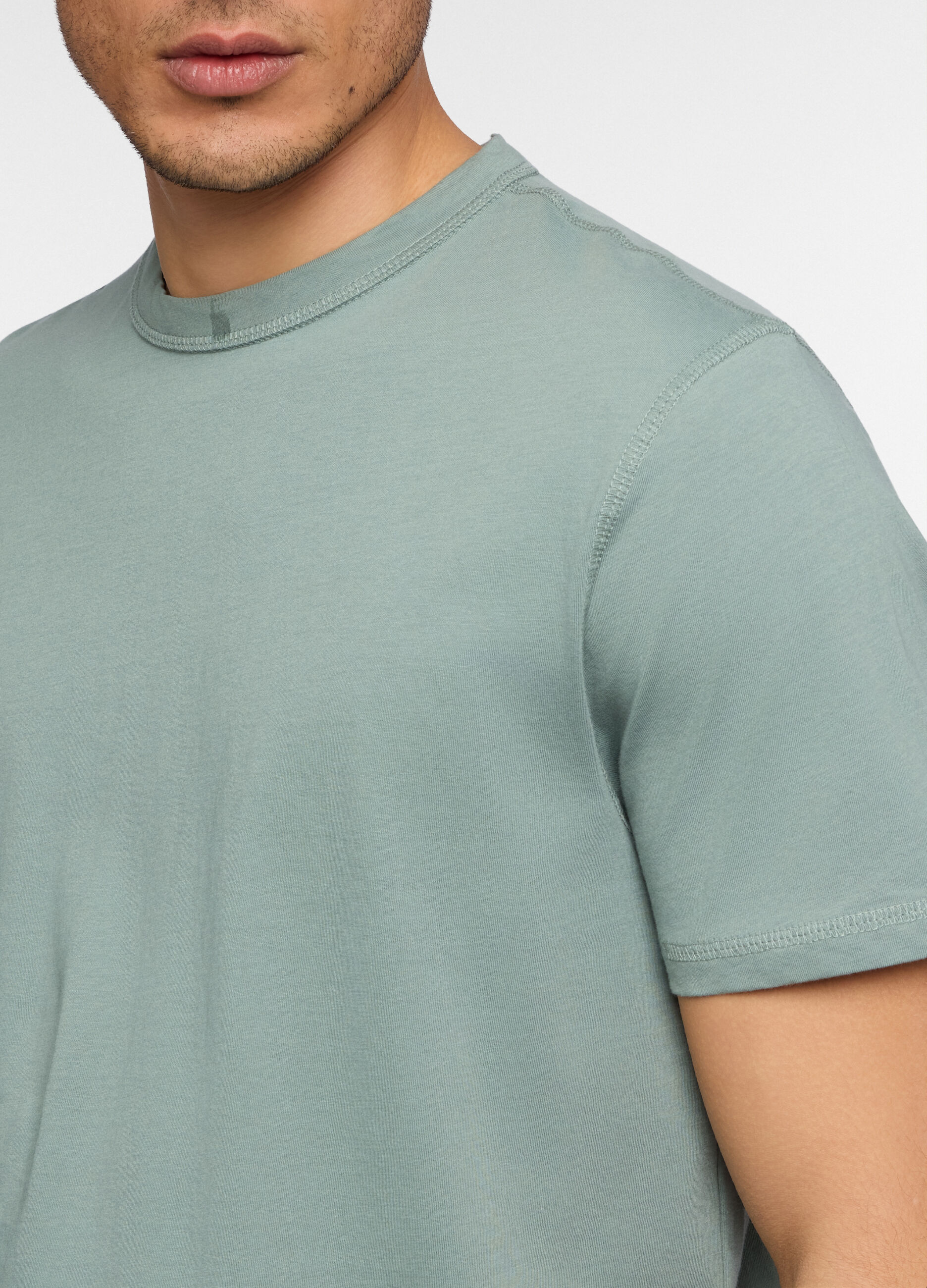 T-shirt girocollo in jersey di cotone uomo_2