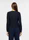Cardigan girocollo in maglia rasata donna_1