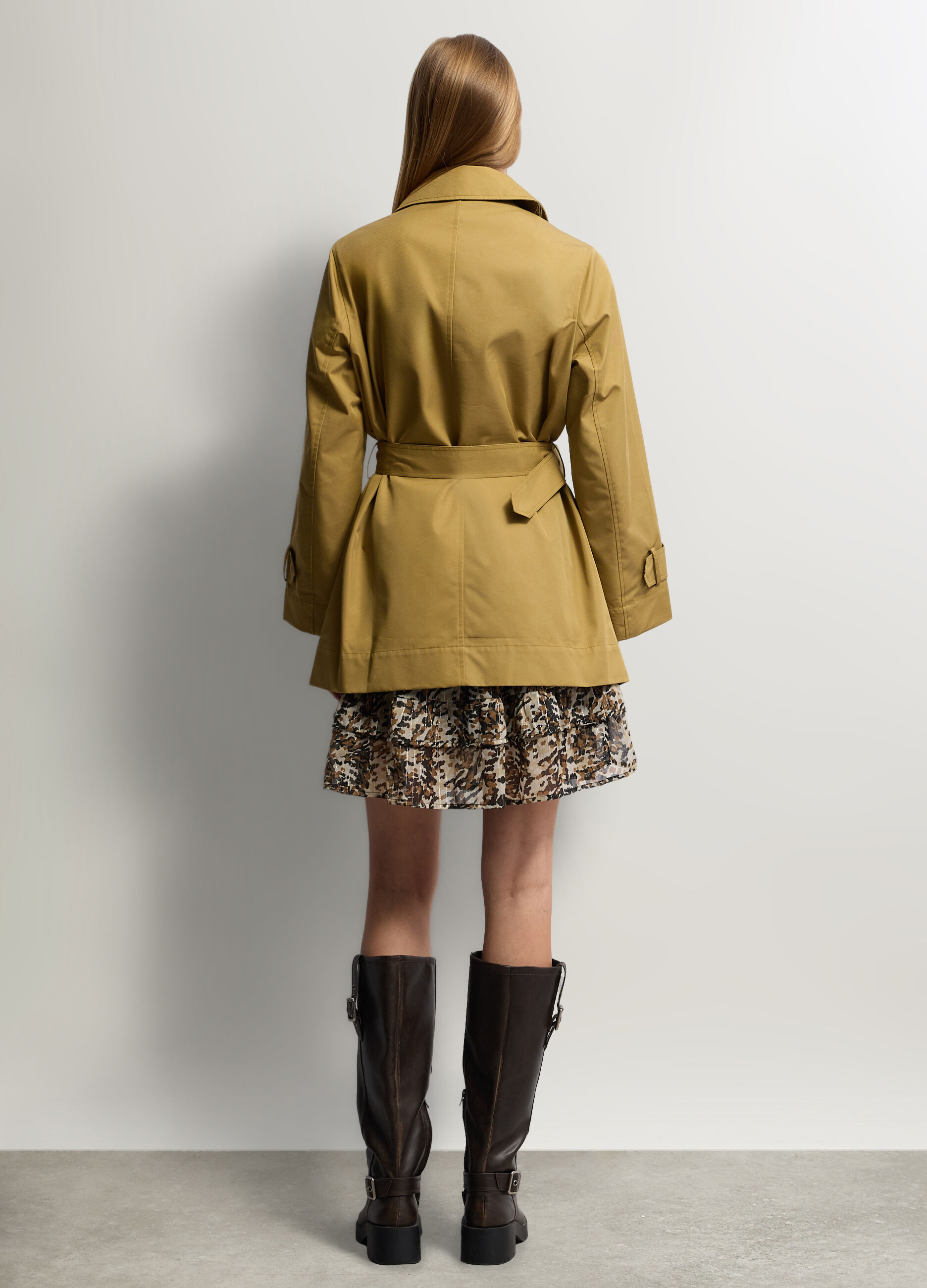 Giacca in twill misto cotone donna_1