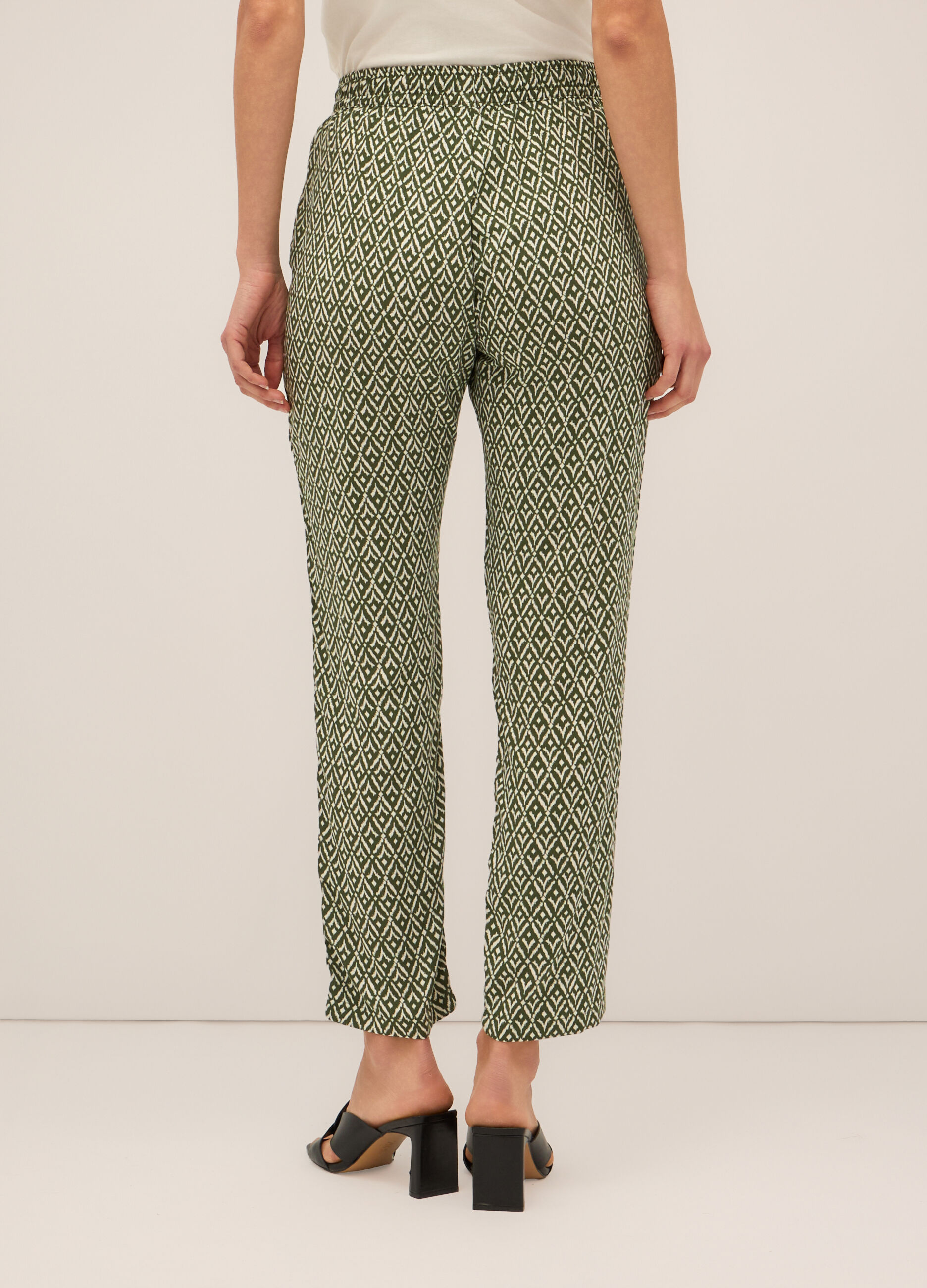 Pantaloni in pura viscosa donna_1