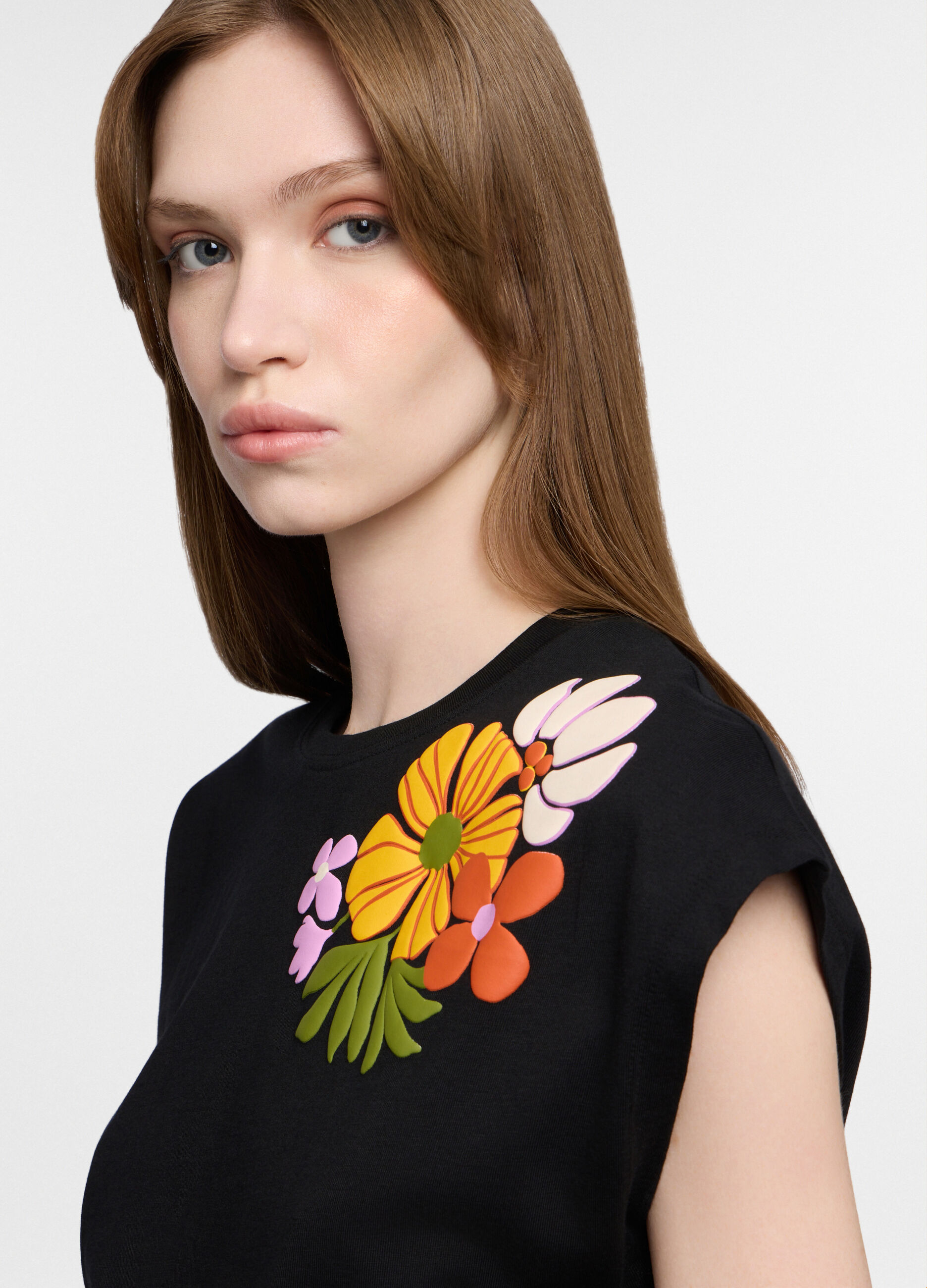 T-shirt girocollo donna_2