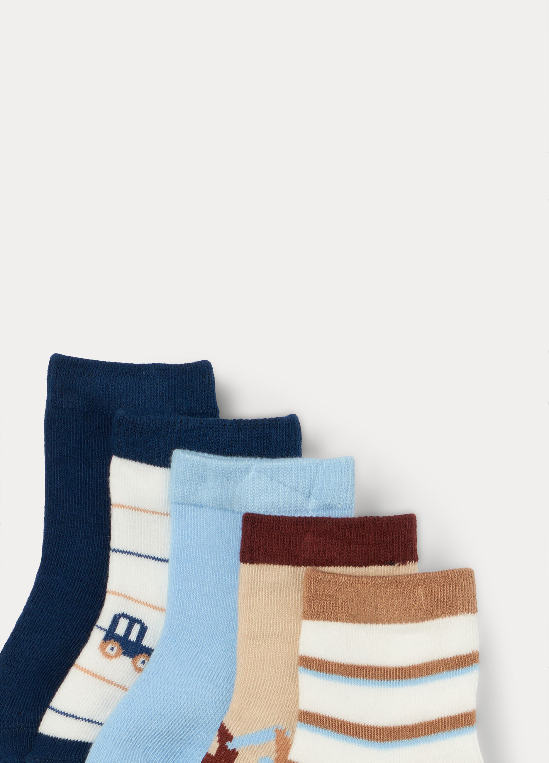 Pack 5 calze corte misto cotone_2