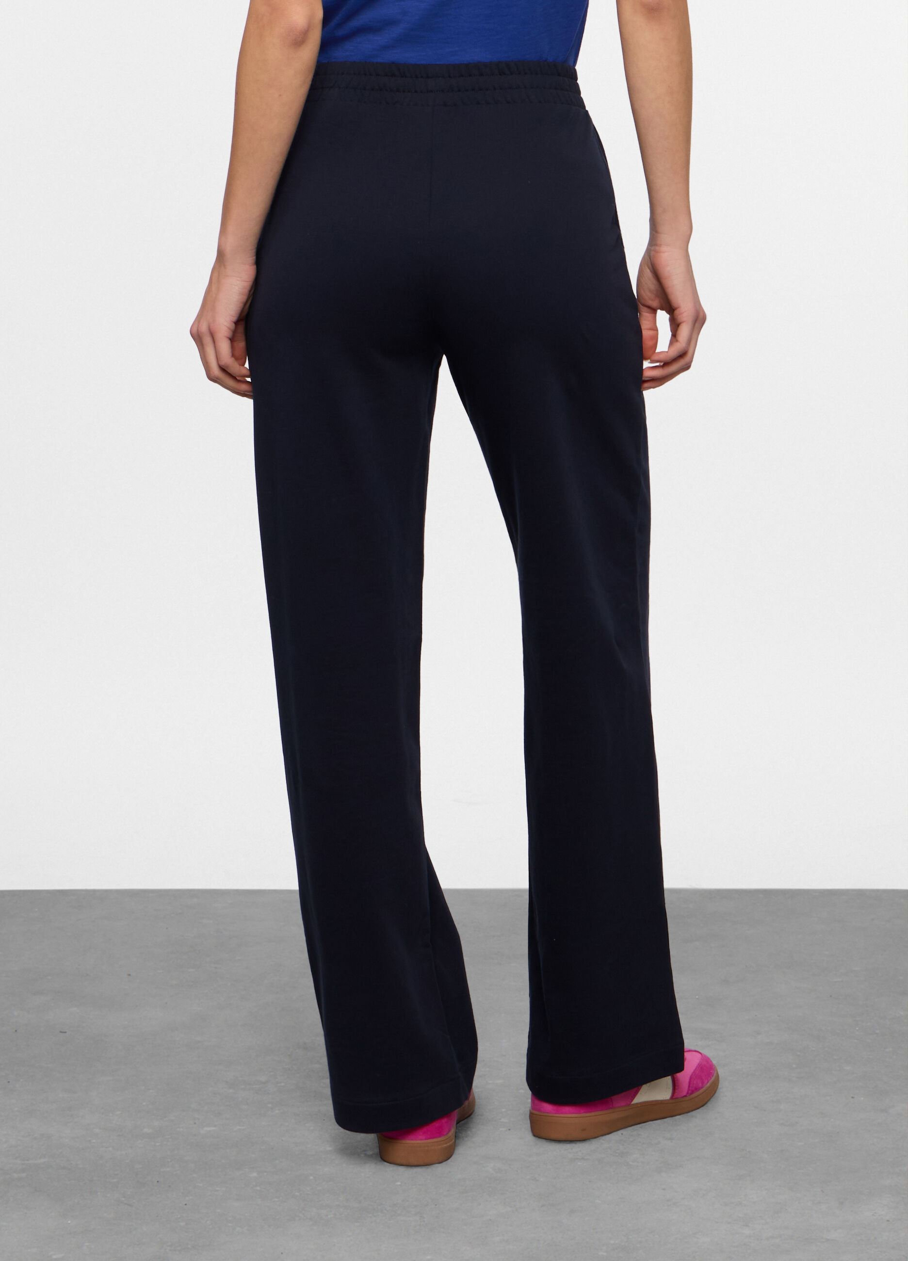 Pantaloni in french terry di puro cotone donna_1