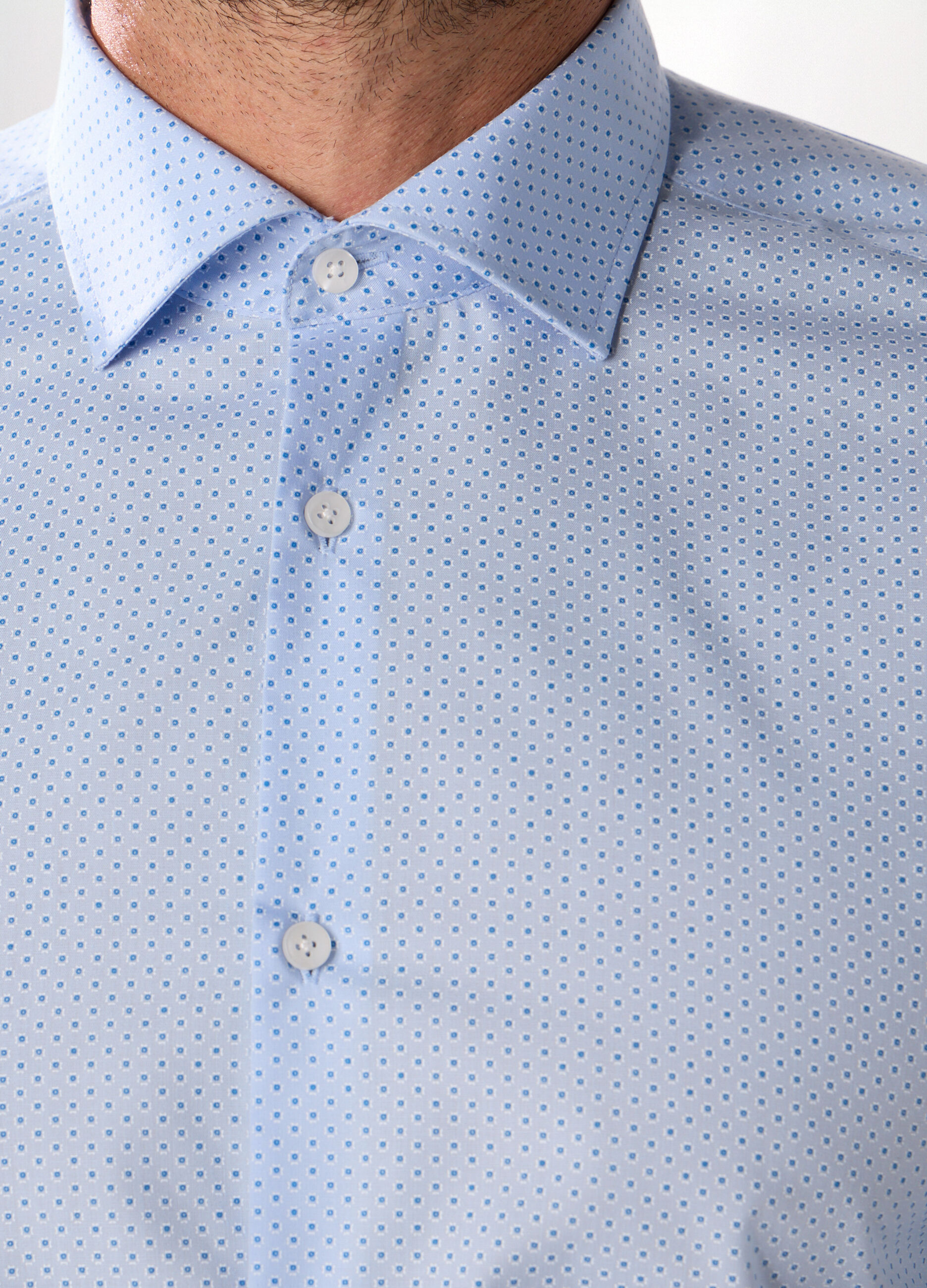 Camicia slim fit con stampa uomo_2