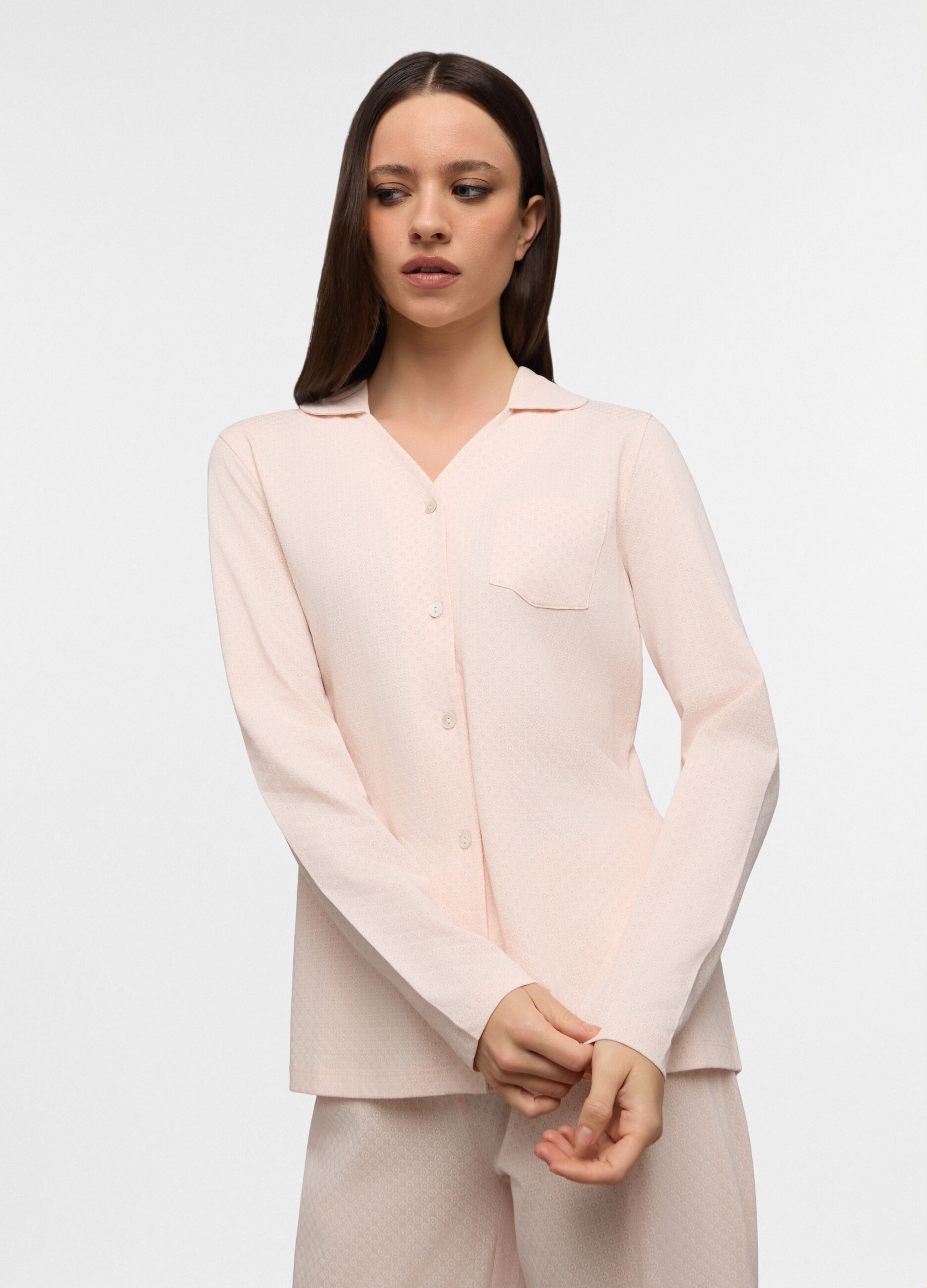 Set pigiama in jersey di puro cotone donna_2