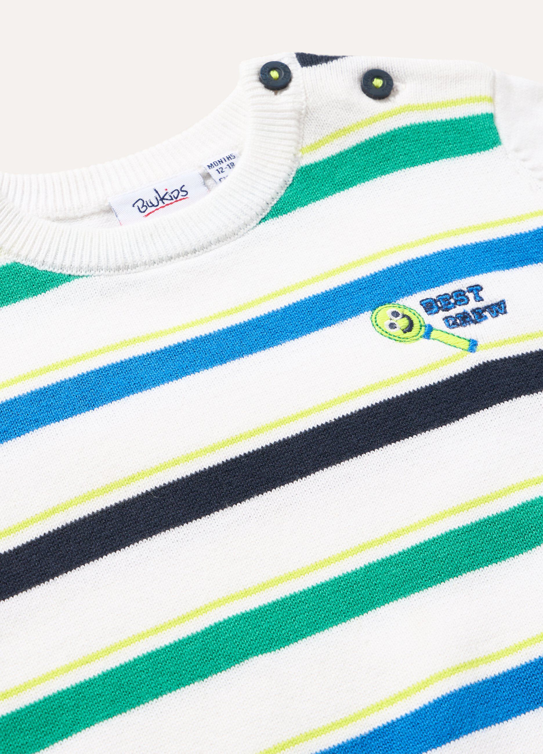 Maglioncino in puro cotone tricot neonato