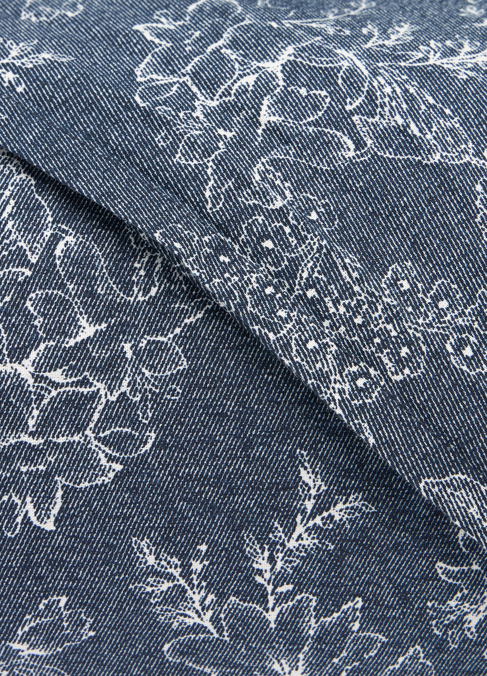 Lenzuolo a 2 piazze in cotone effetto denim_1