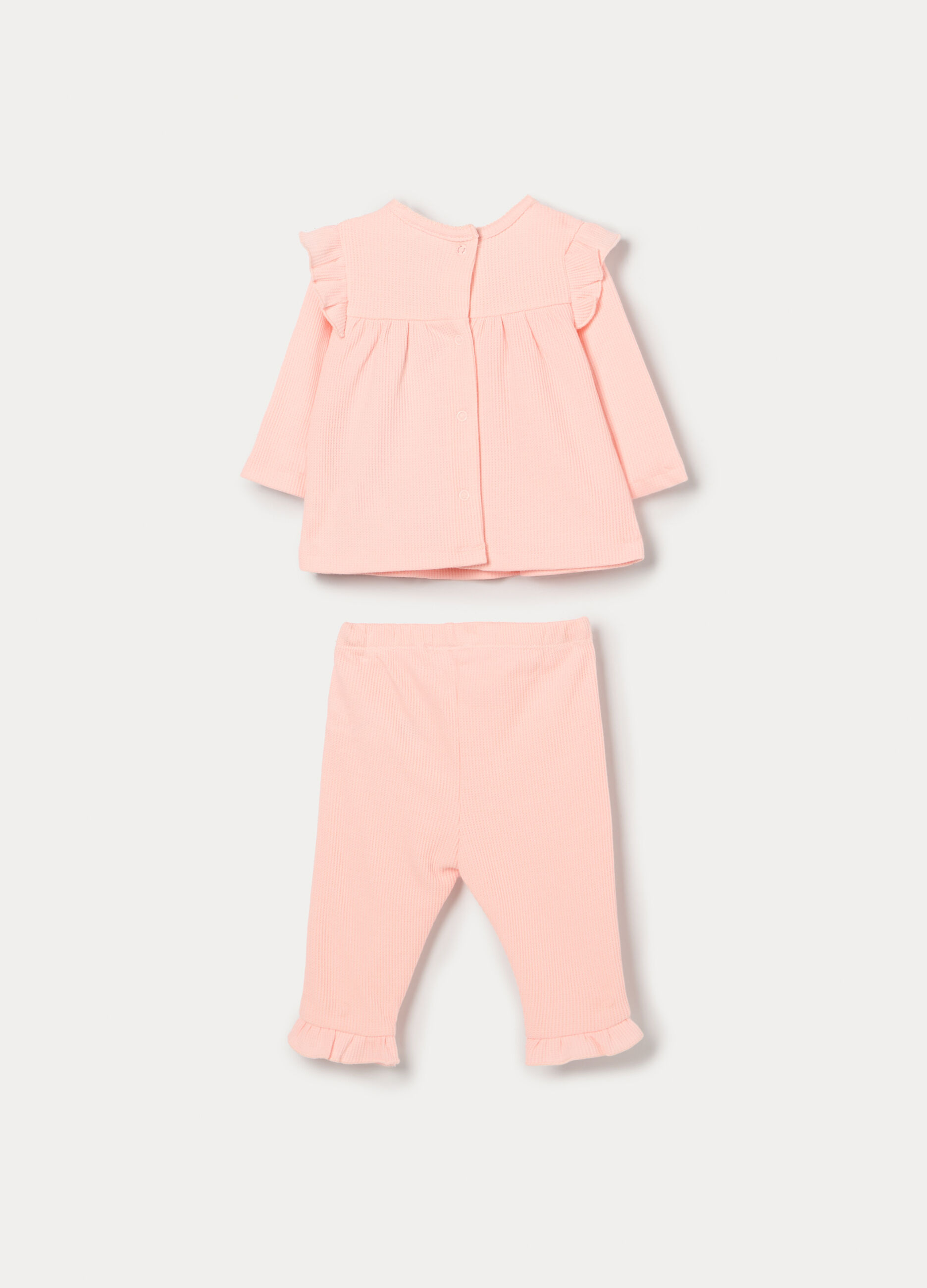 Jogging set in misto cotone neonata_1