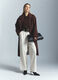 Cardigan girocollo rasato donna_1
