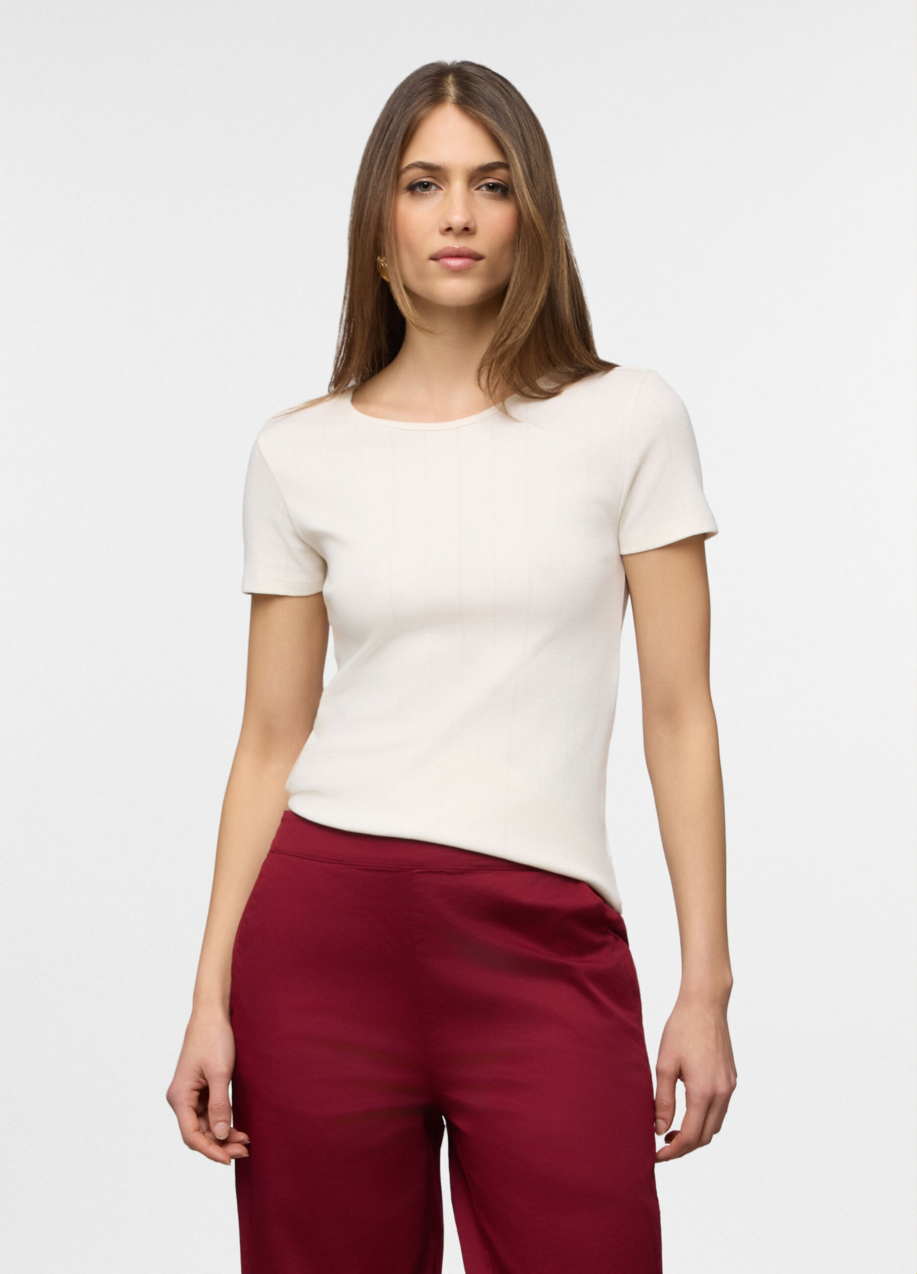 T-shirt girocollo donna_0