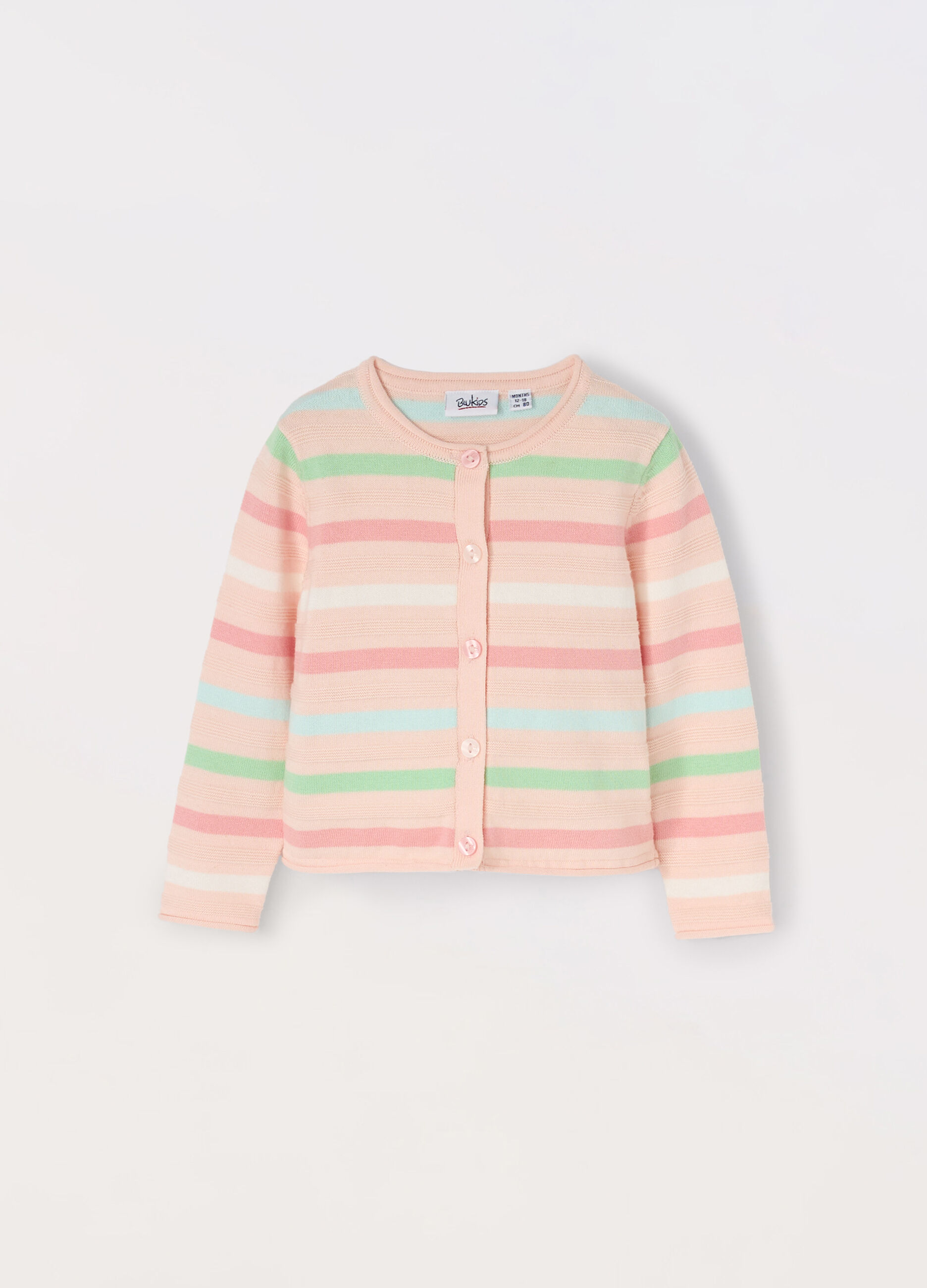 Cardigan tricot un puro cotone neonata _0