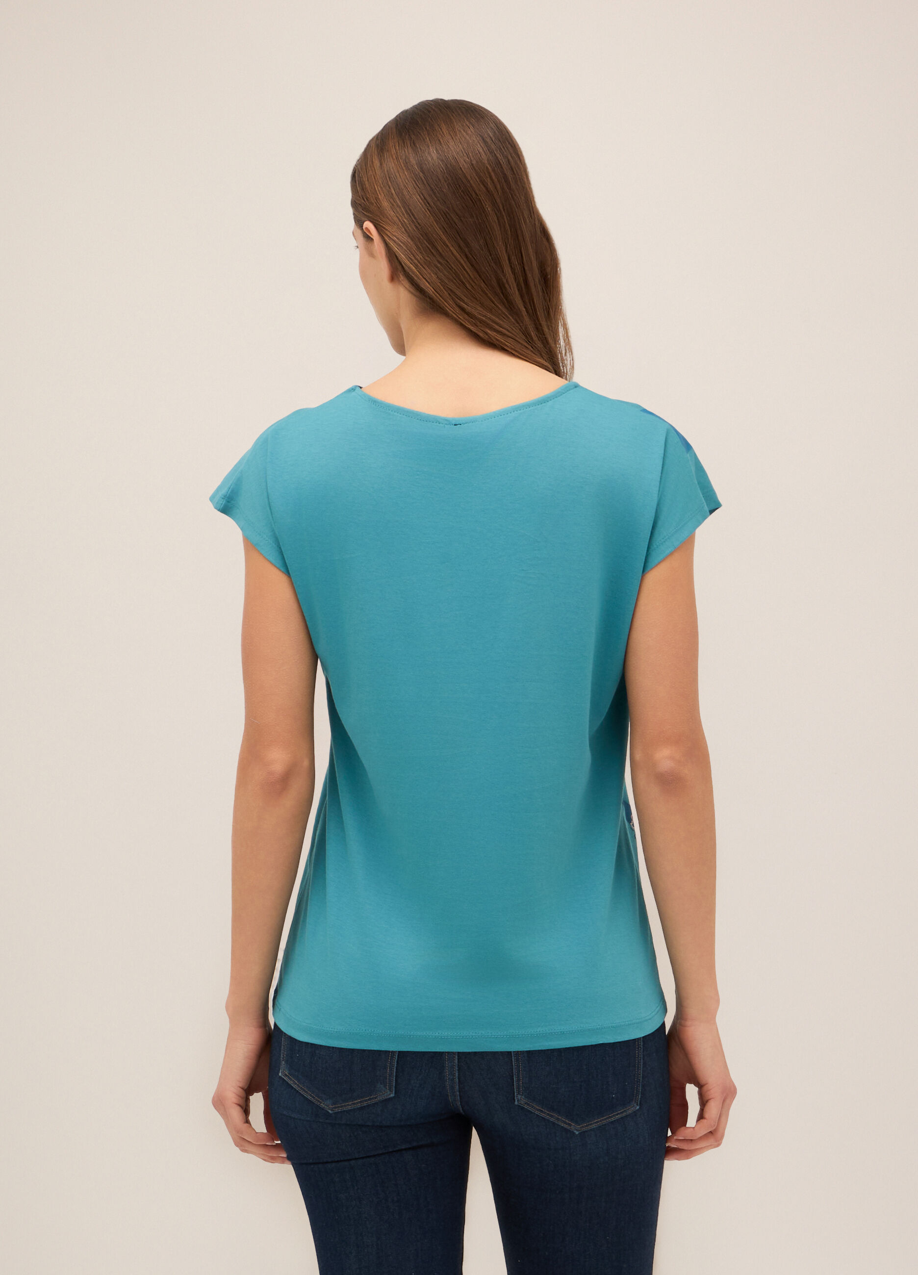 T-shirt in puro cotone donna_1