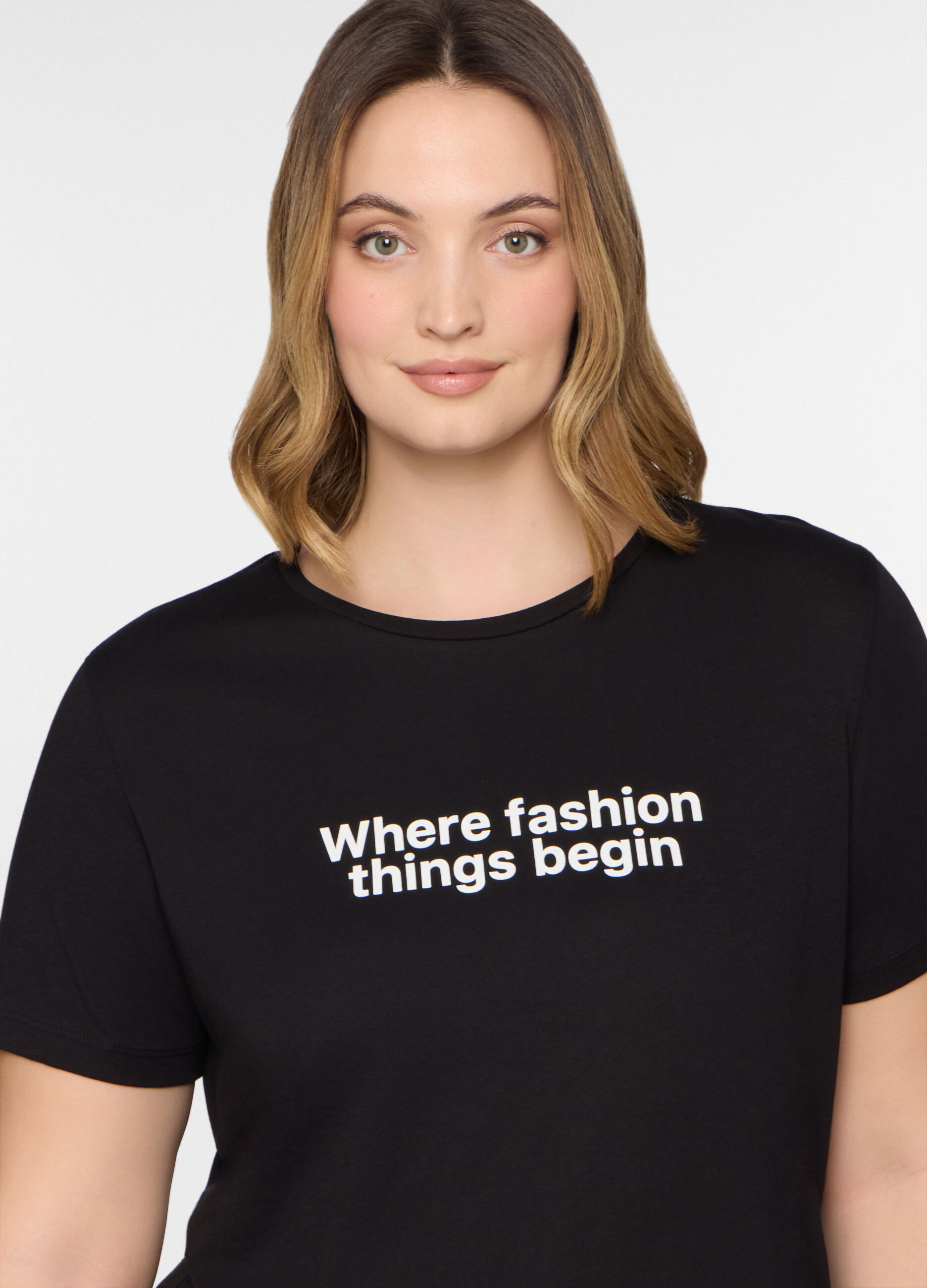 T-shirt girocollo donna curvy_2