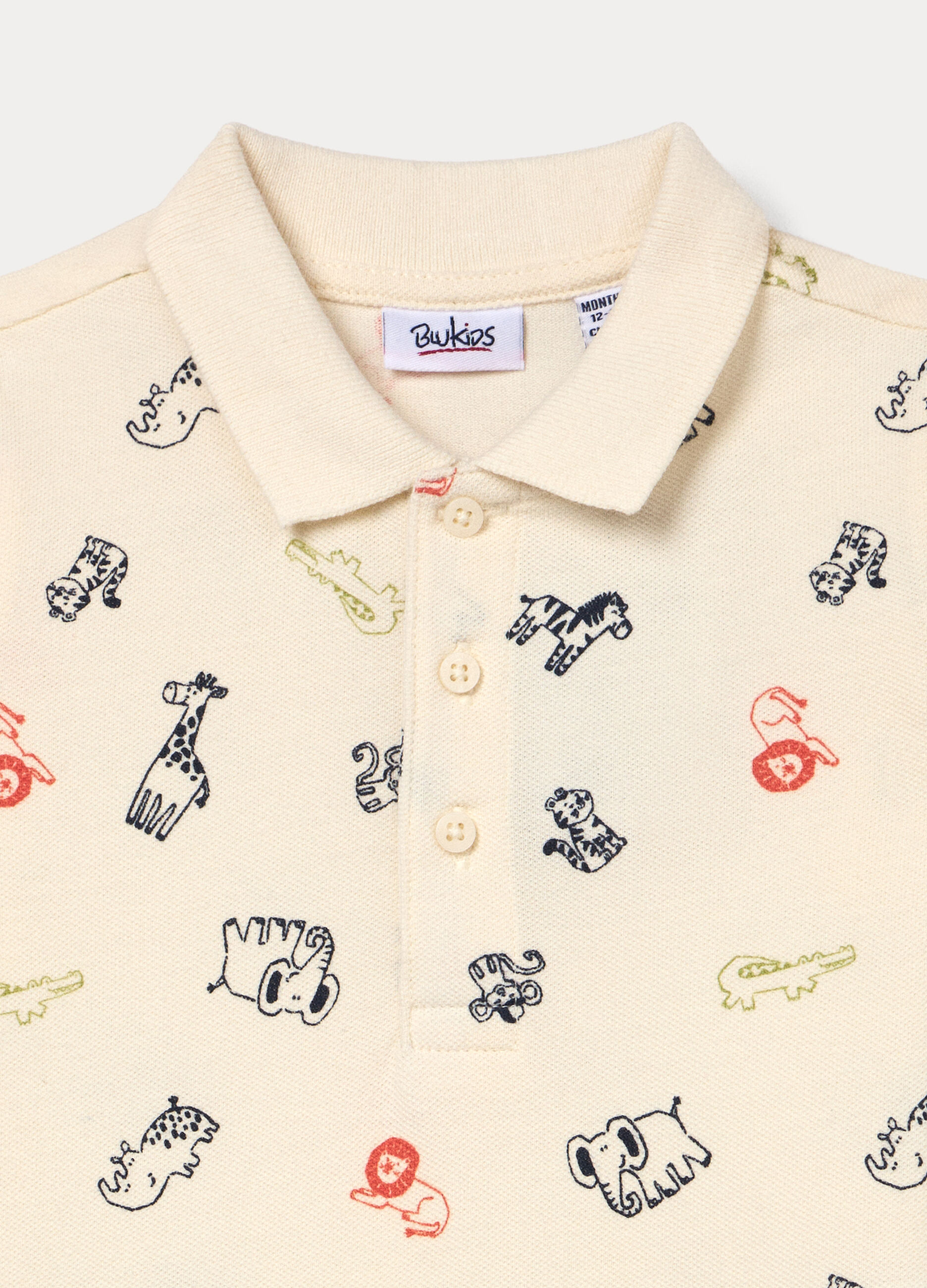 Polo in puro cotone Piquet bimbo_2