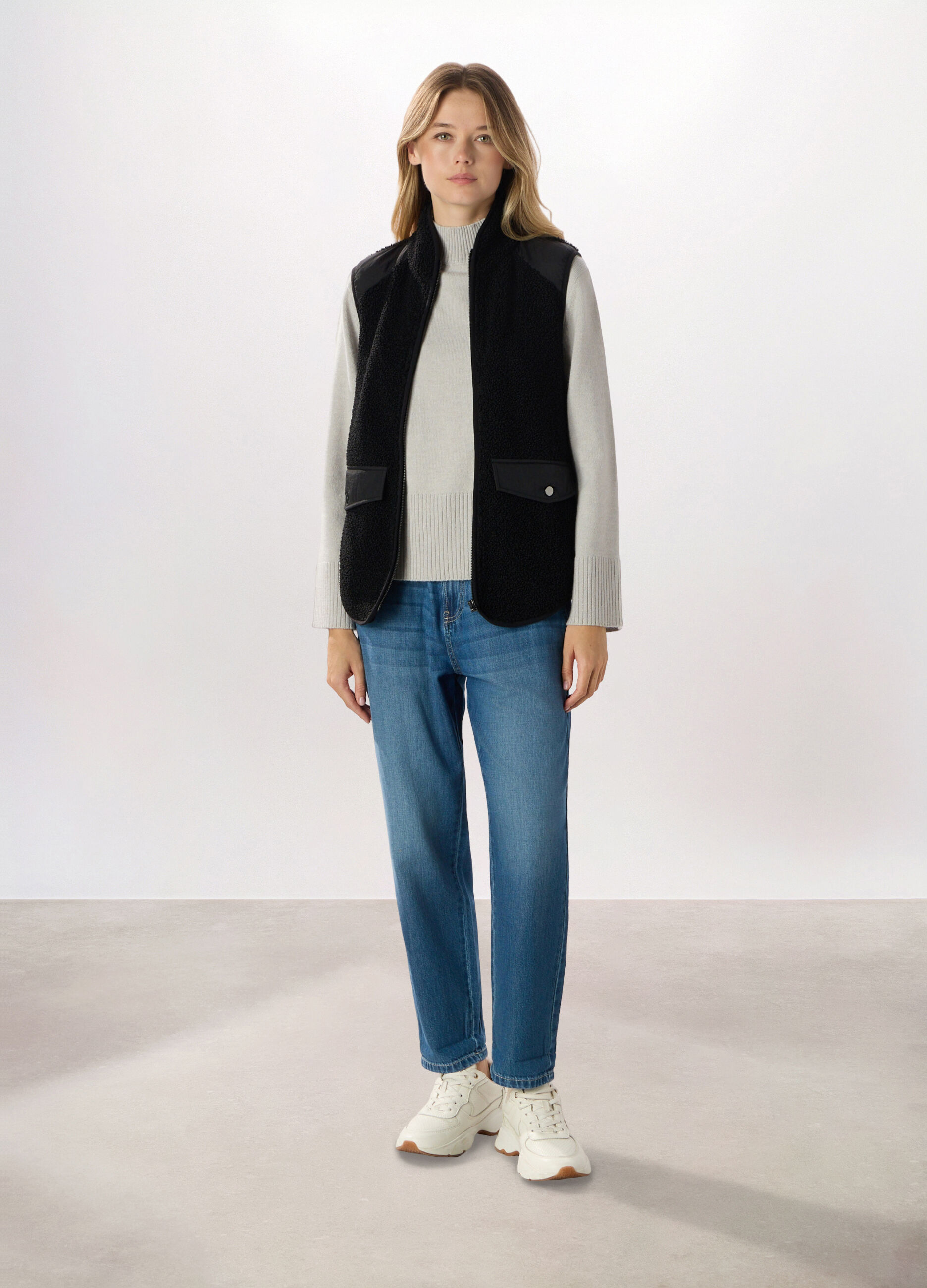 Gilet in sherpa donna_0