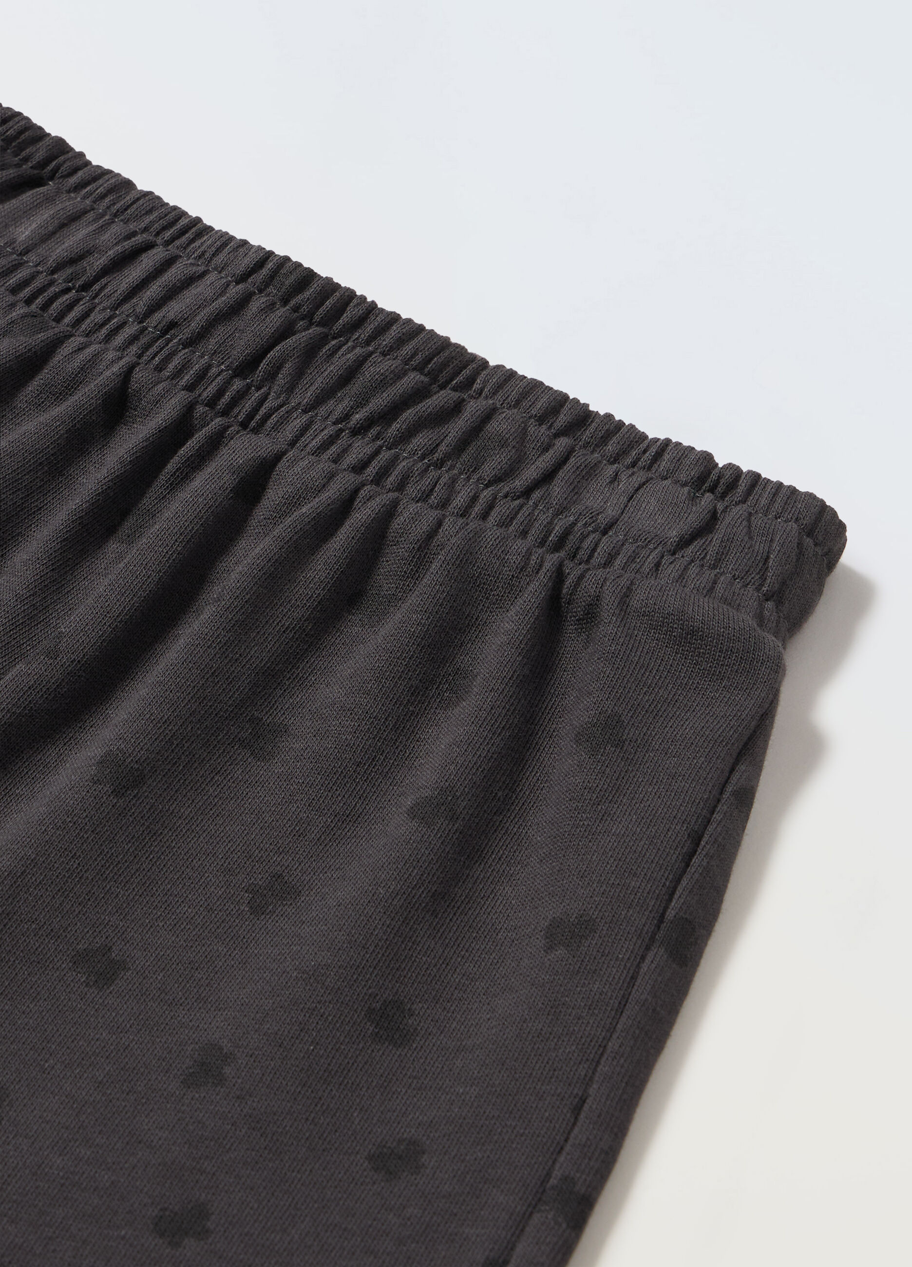 Joggers in french terry di puro cotone bambina_1