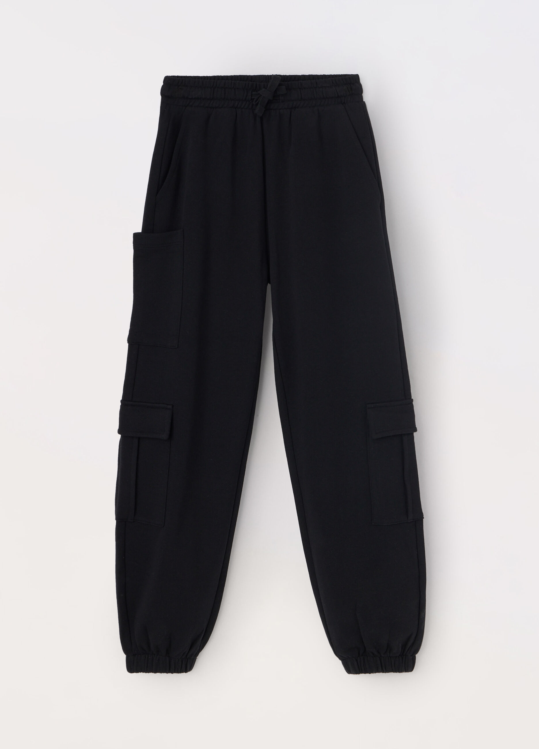 Pantaloni cargo in puro cotone ragazza_0