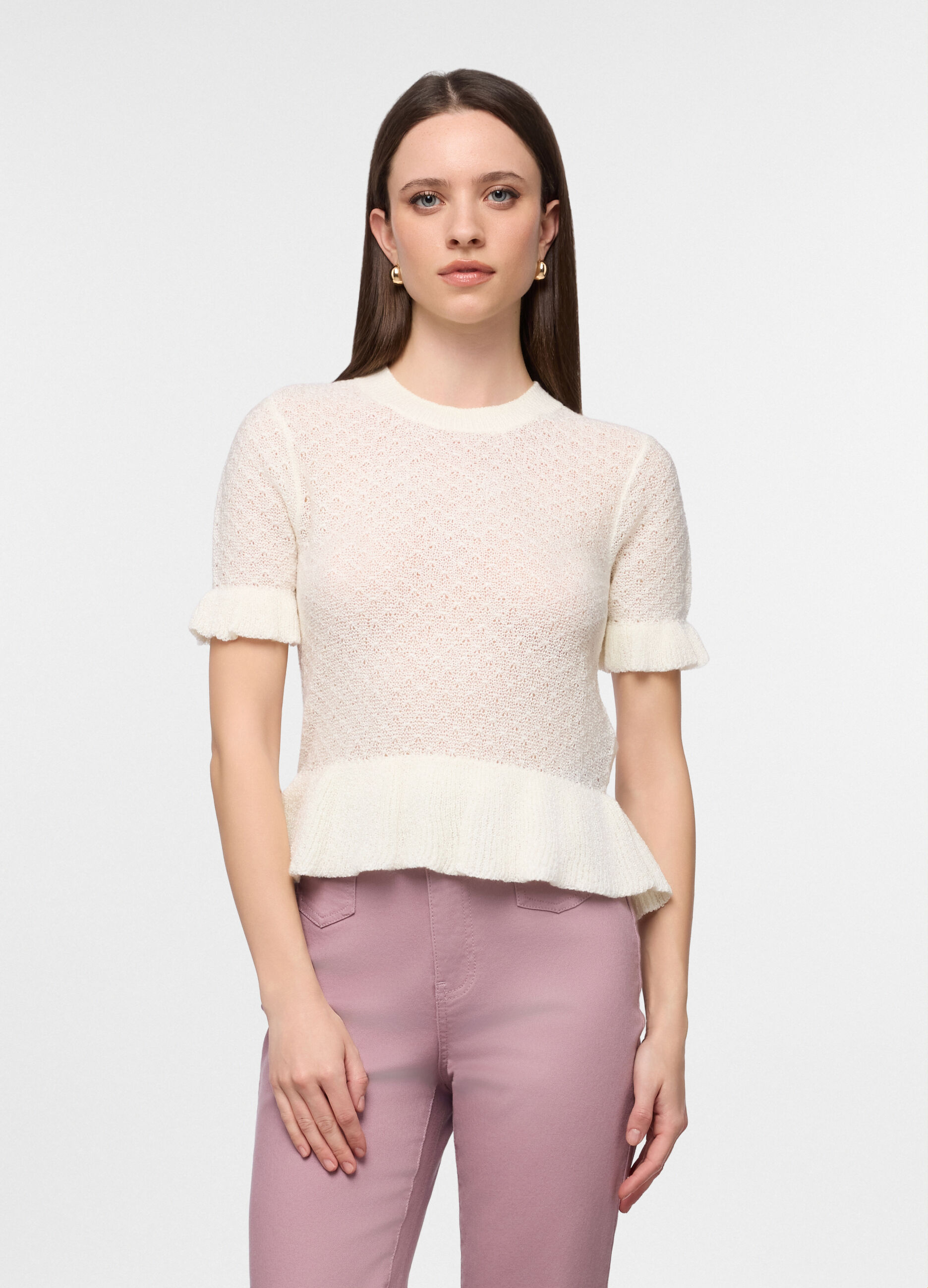 T-shirt girocollo donna_0