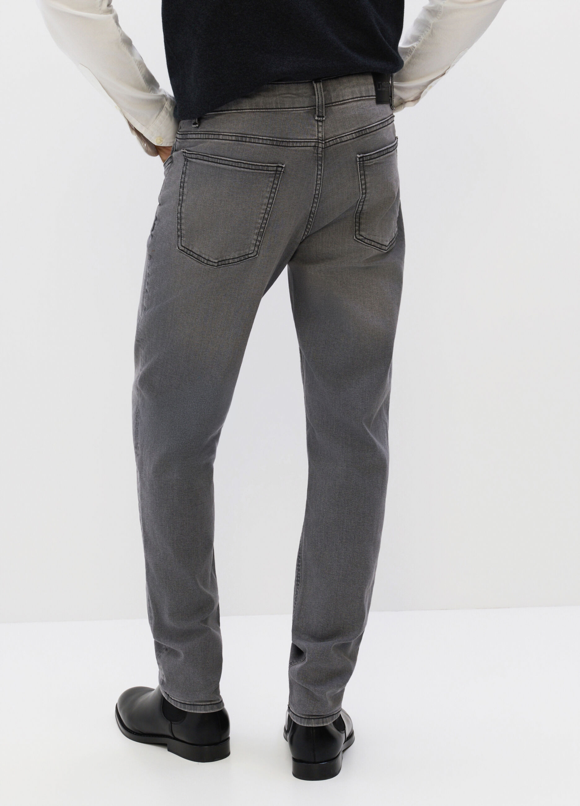 Jeans slim fit in denim stretch uomo_1