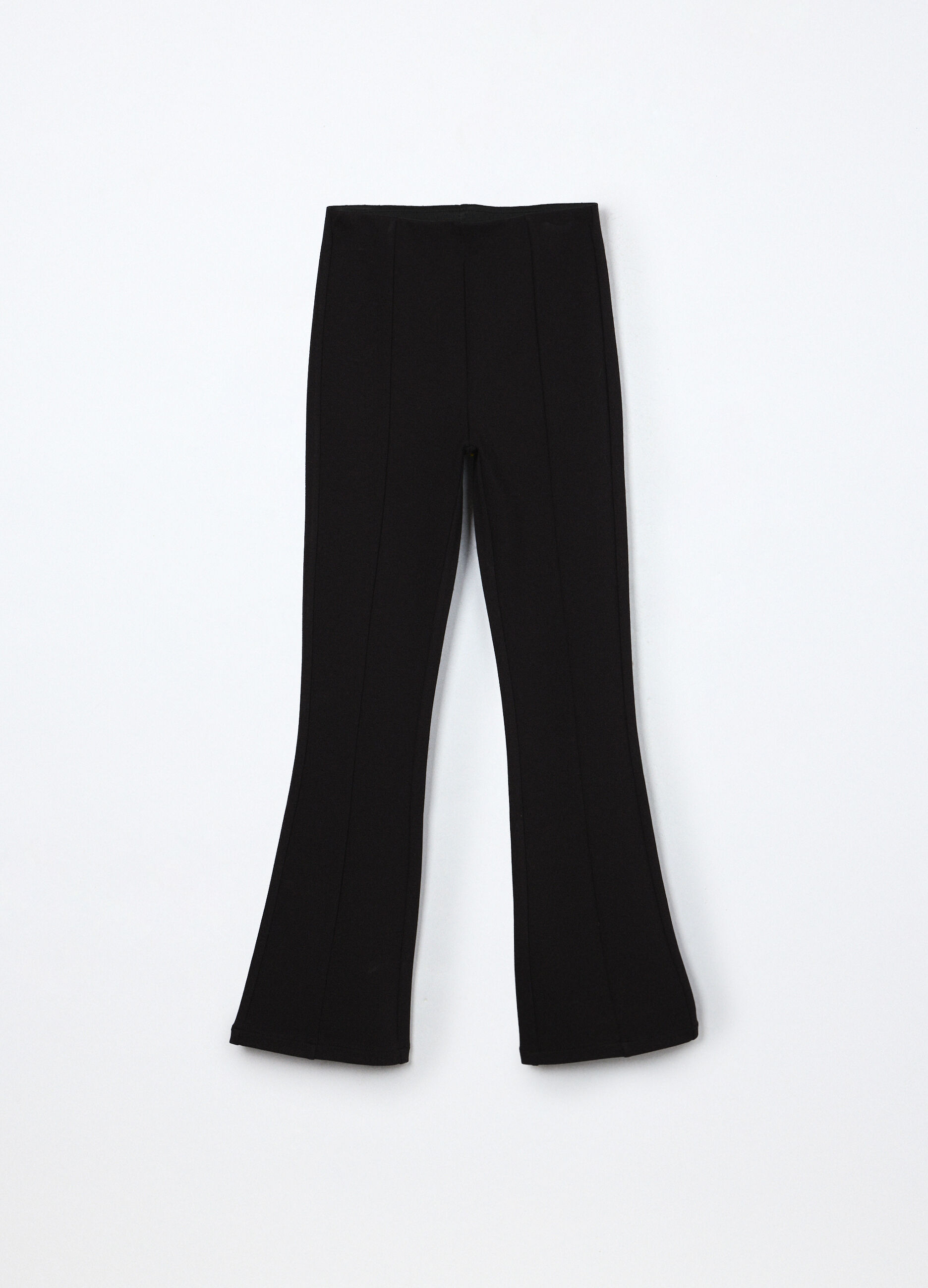 Pantaloni flare fit in punto Milano ragazza_0