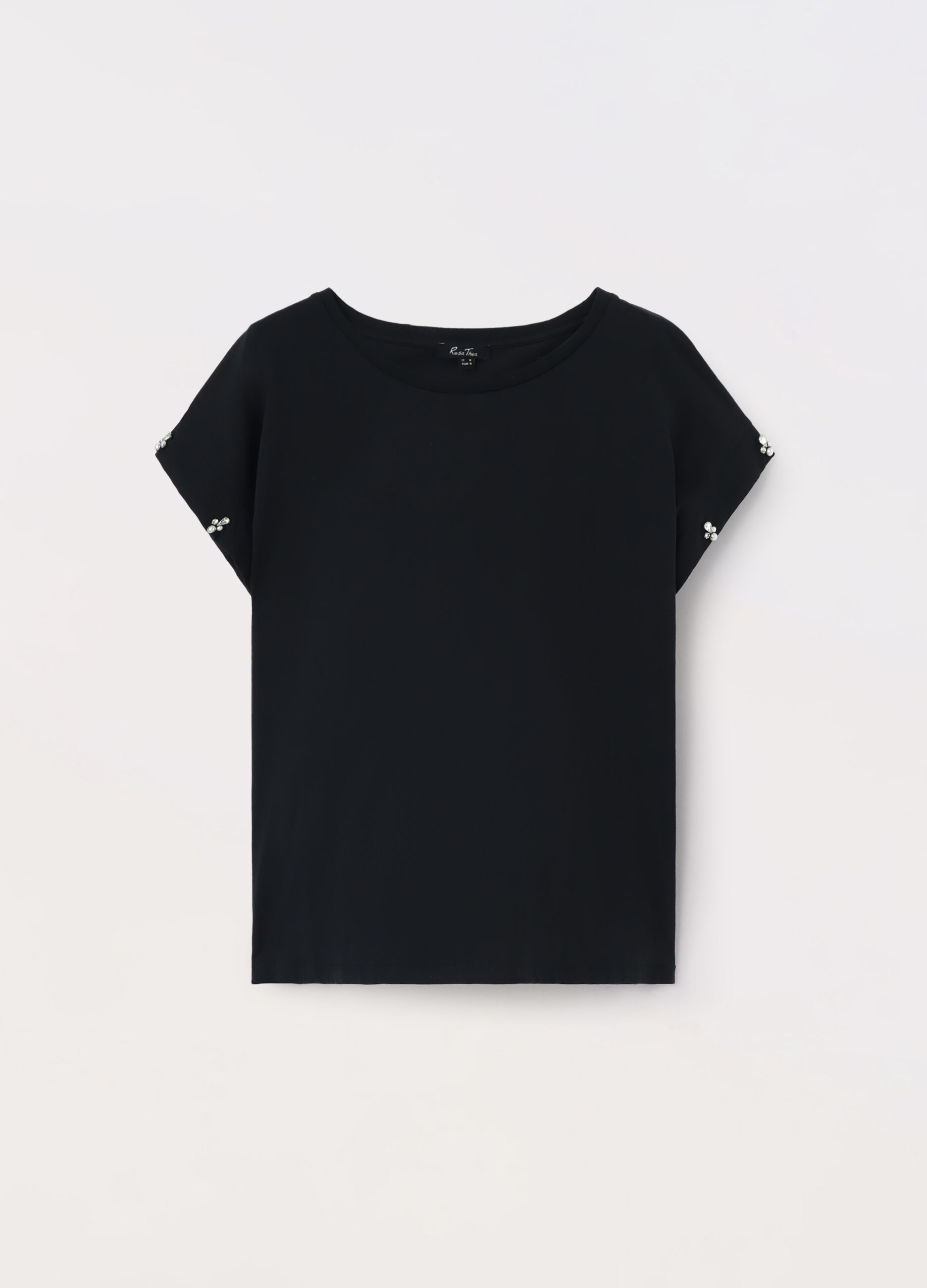 T-shirt in jersey di puro cotone donna_0