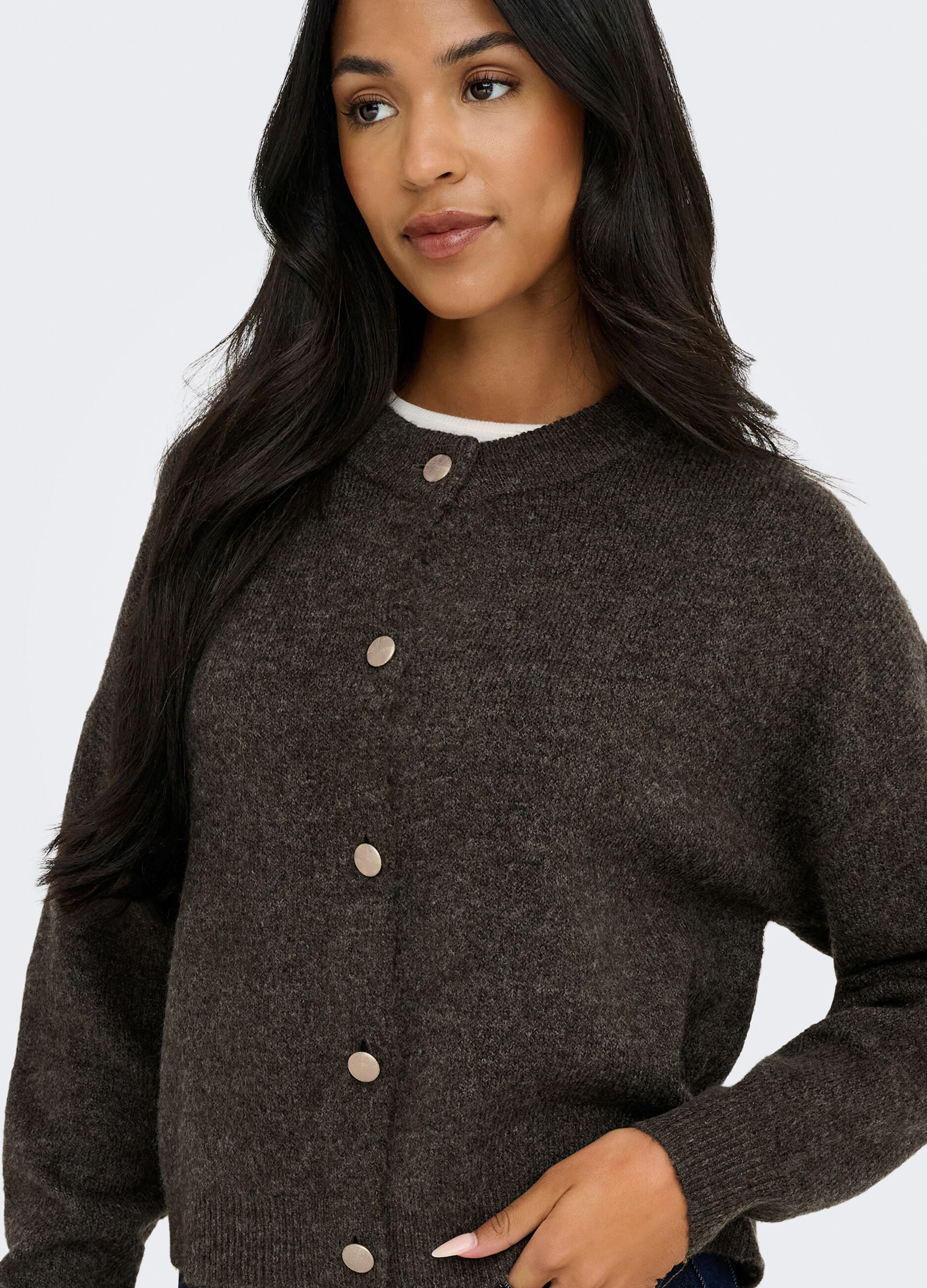 Cardigan mélange donna_3