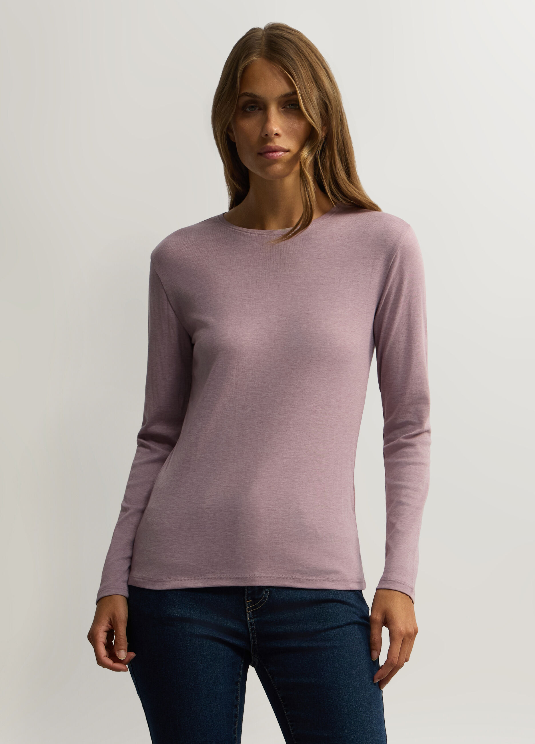 T-shirt girocollo donna_0