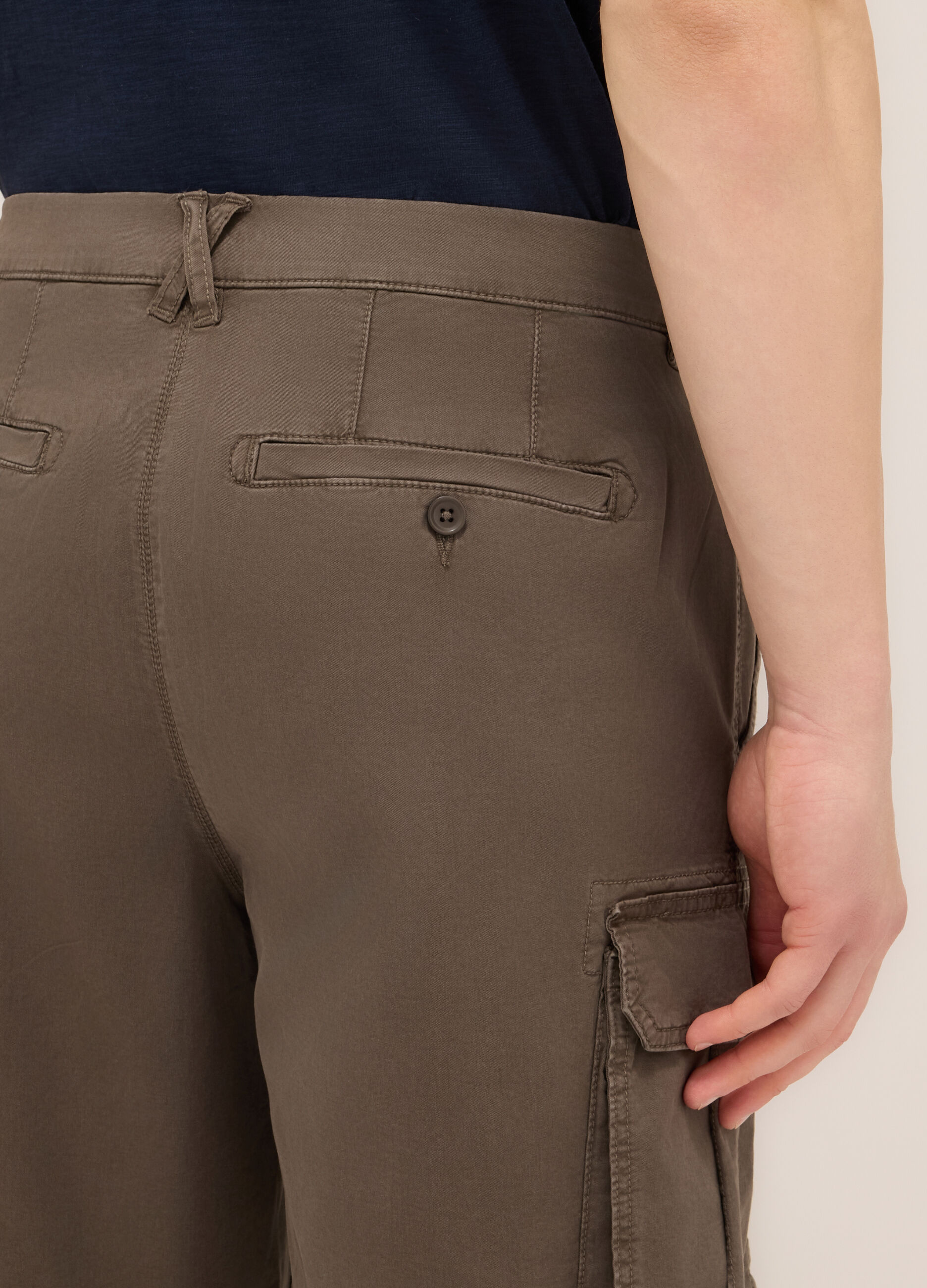 Bermuda in cotone stretch uomo