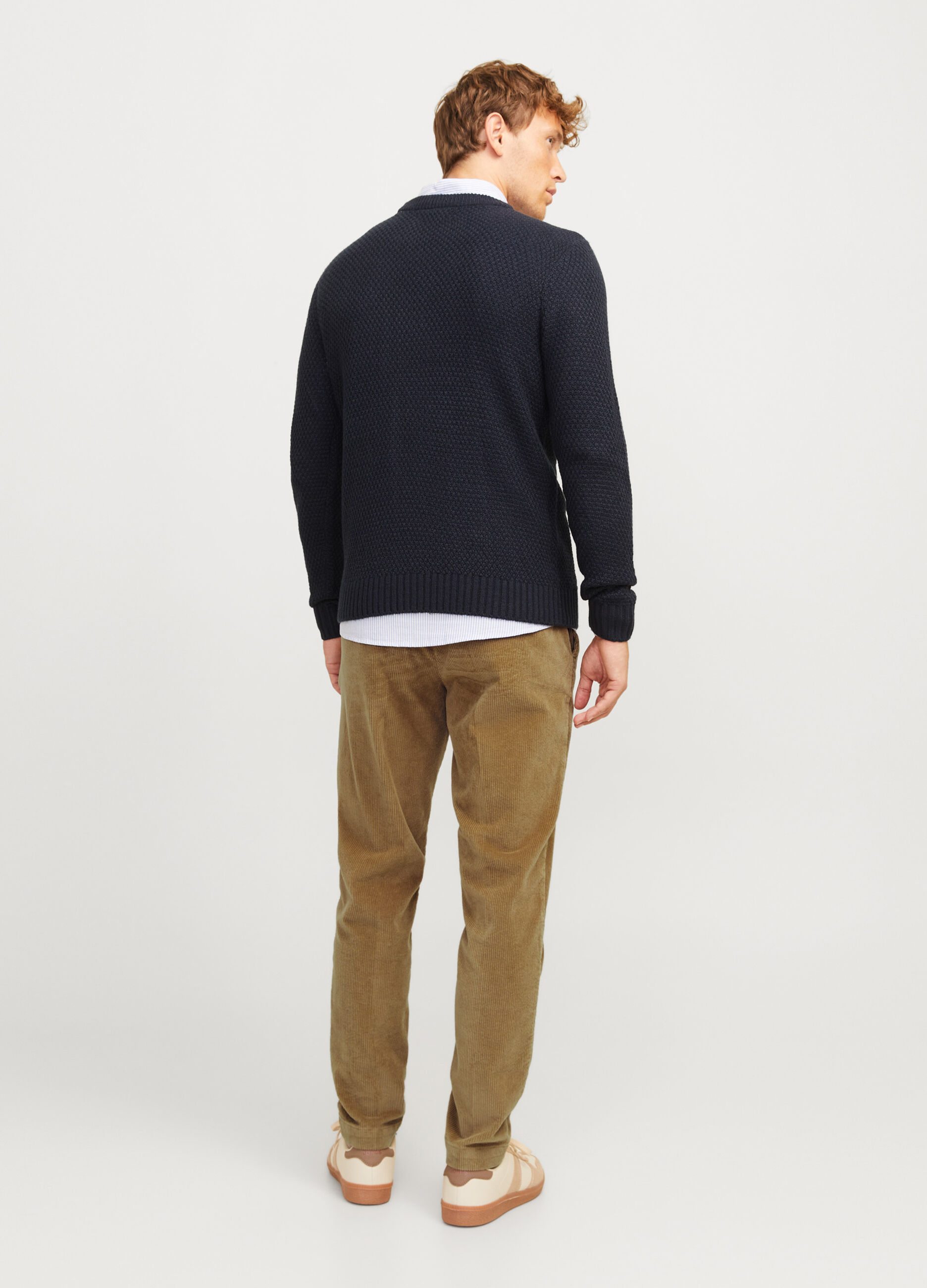 Pantaloni chino in velluto a coste uomo_1