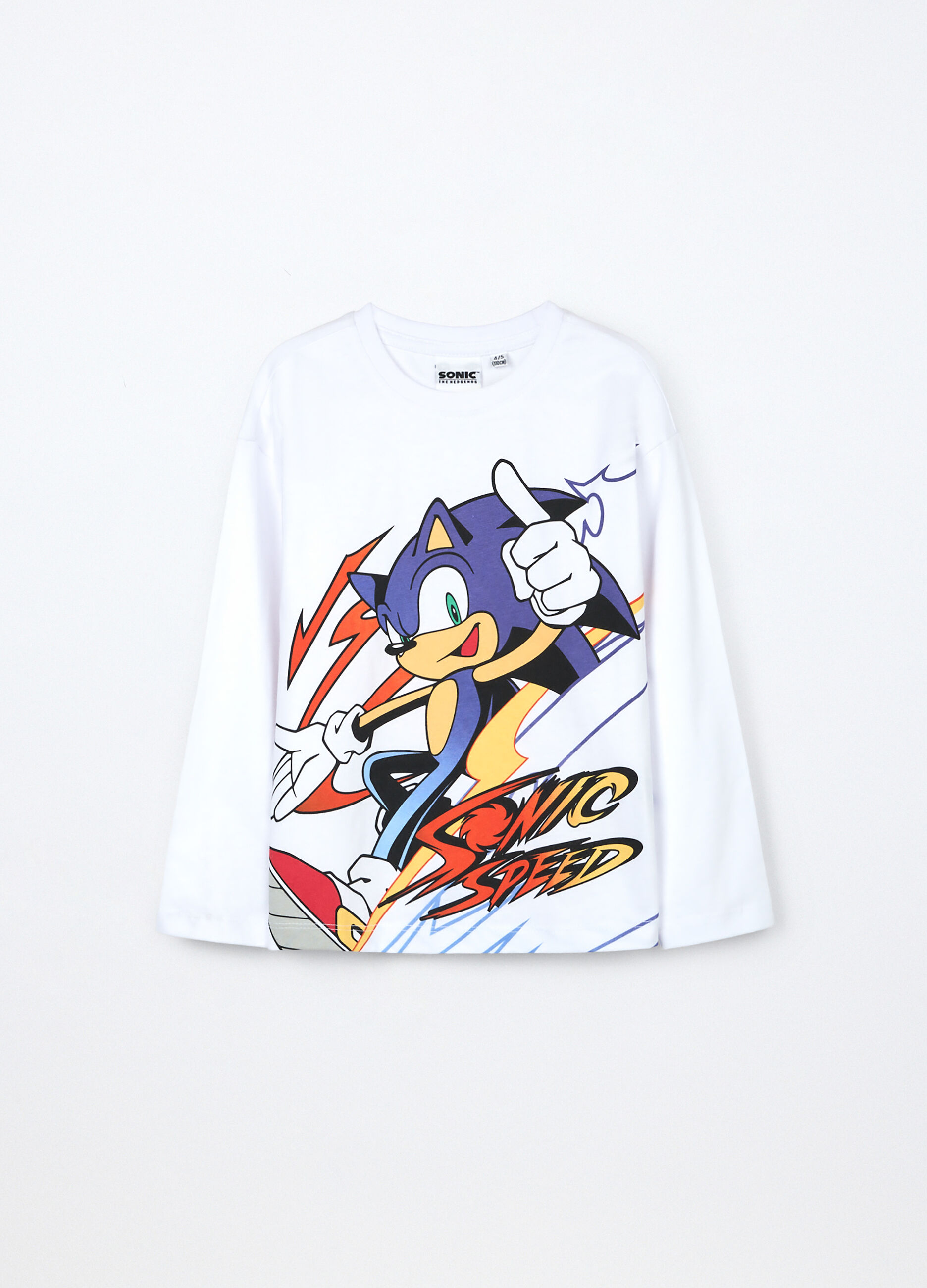 T-shirt Sonic in jersey di puro cotone bambino_0