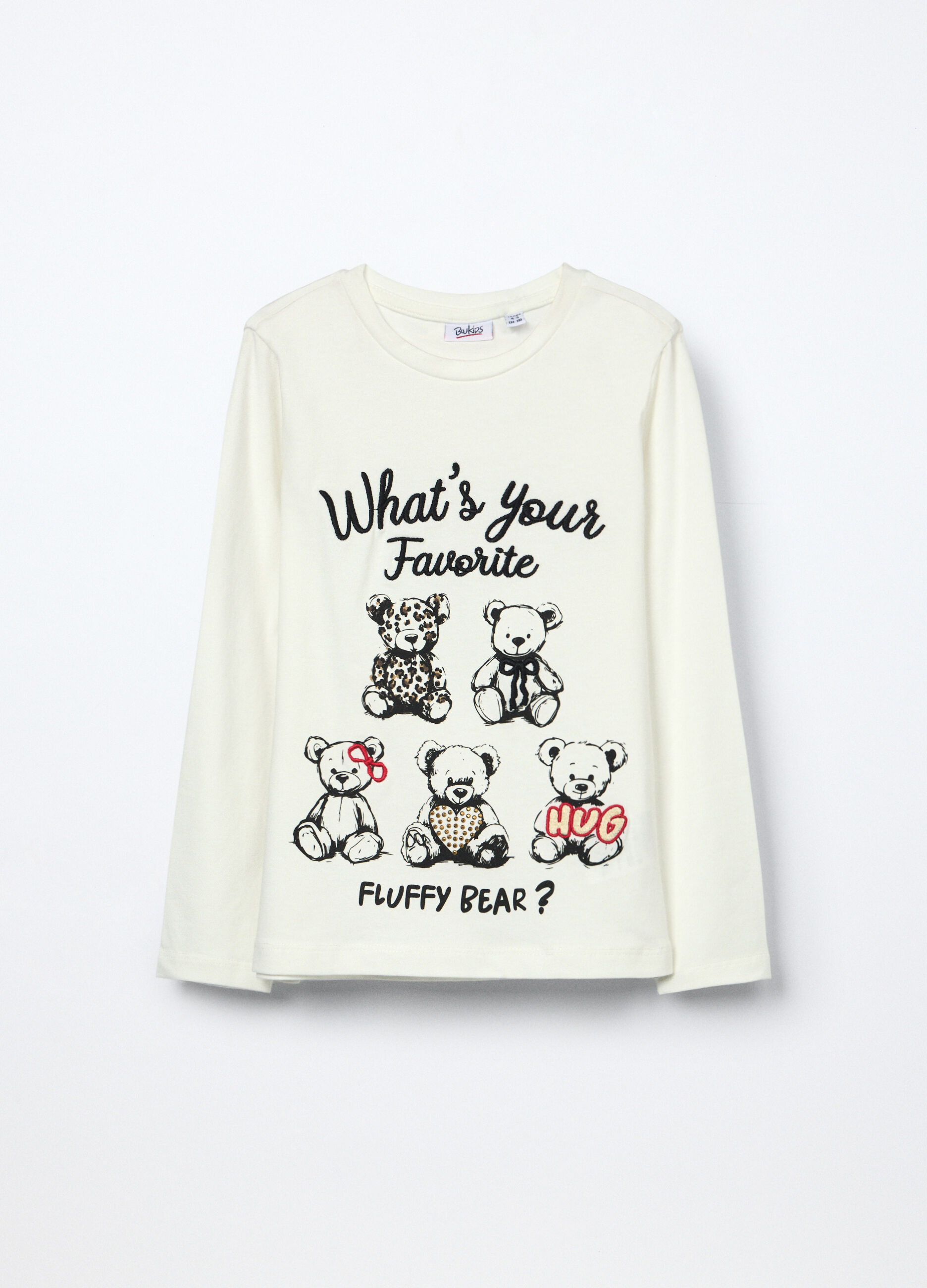 T-shirt in jersey di cotone stretch bambina_0