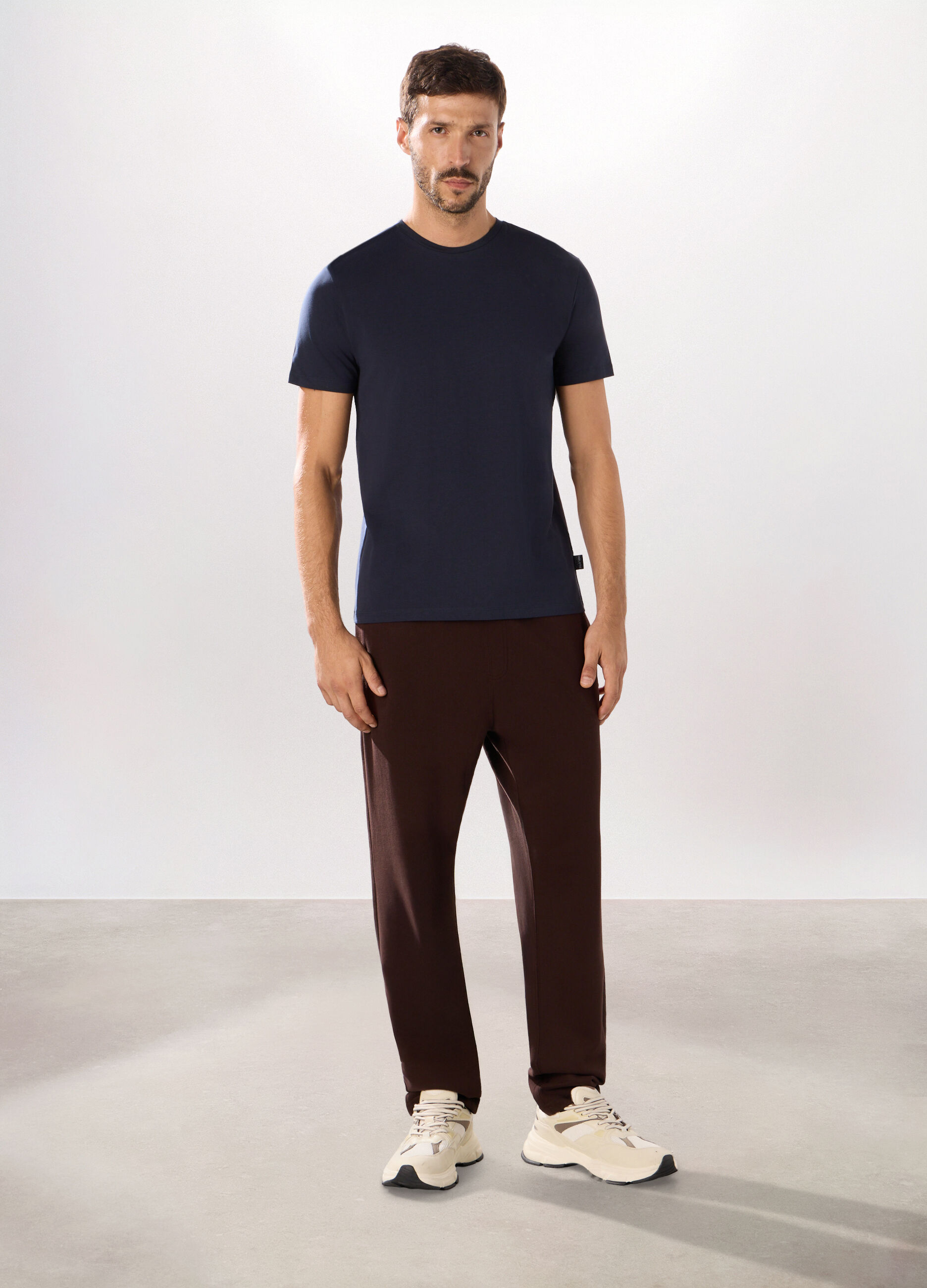 Jogger in puro cotone uomo_0