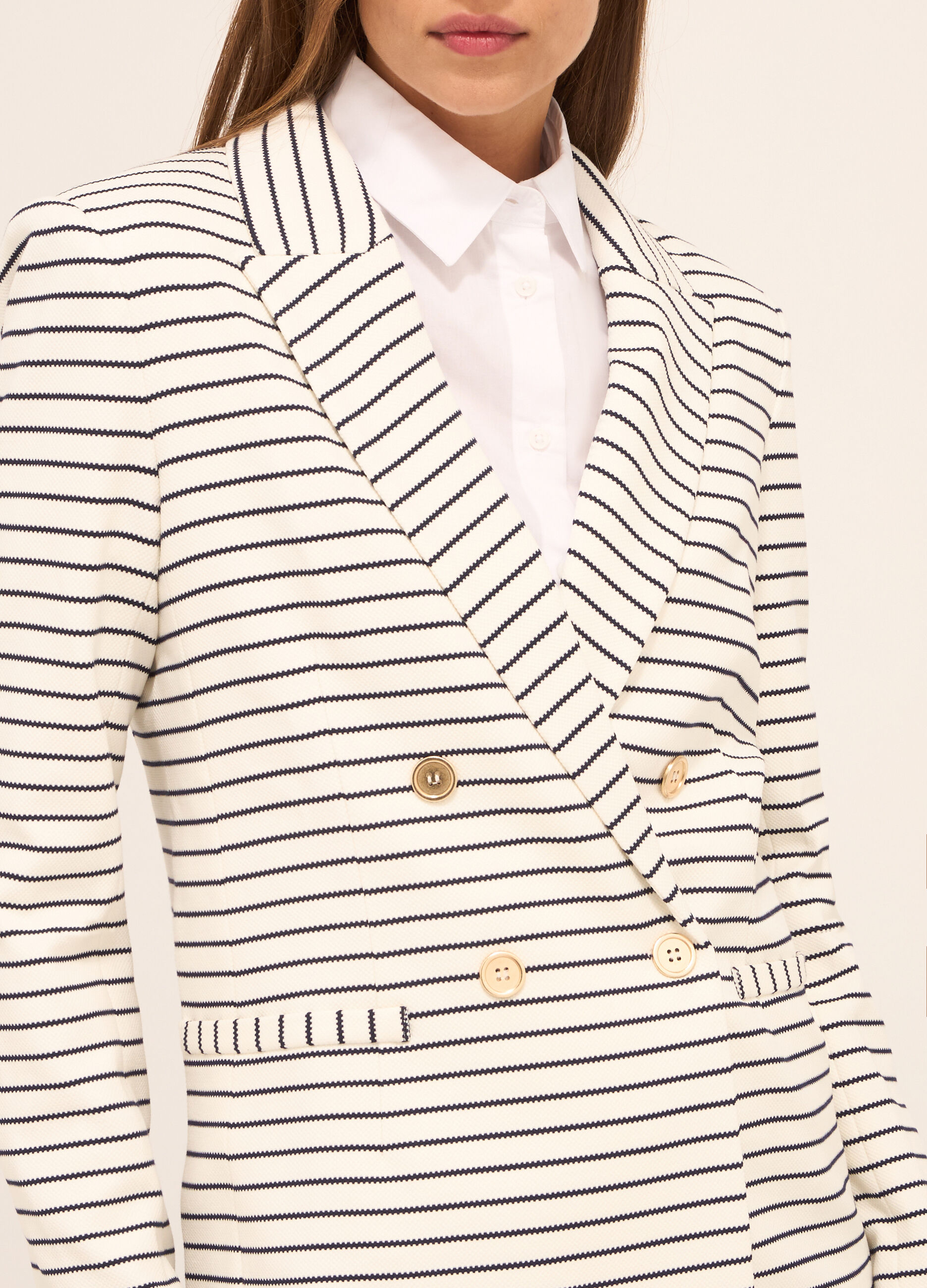Blazer doppio petto misto viscosa donna_2