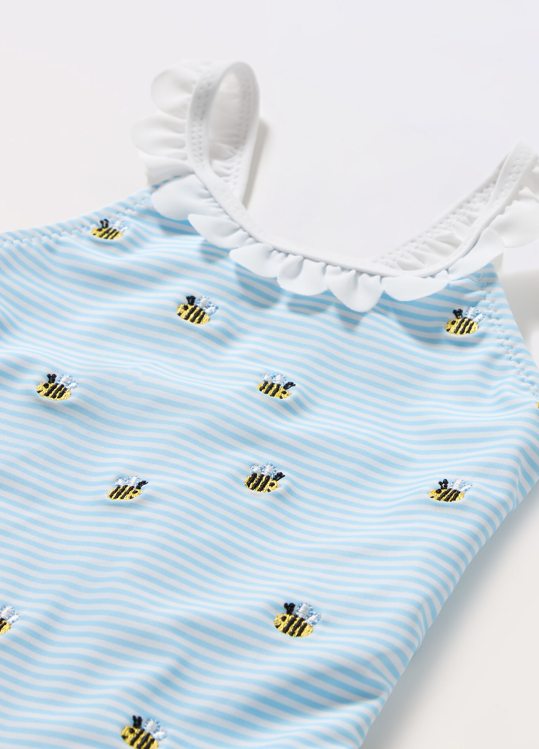 Costume intero a righe neonata