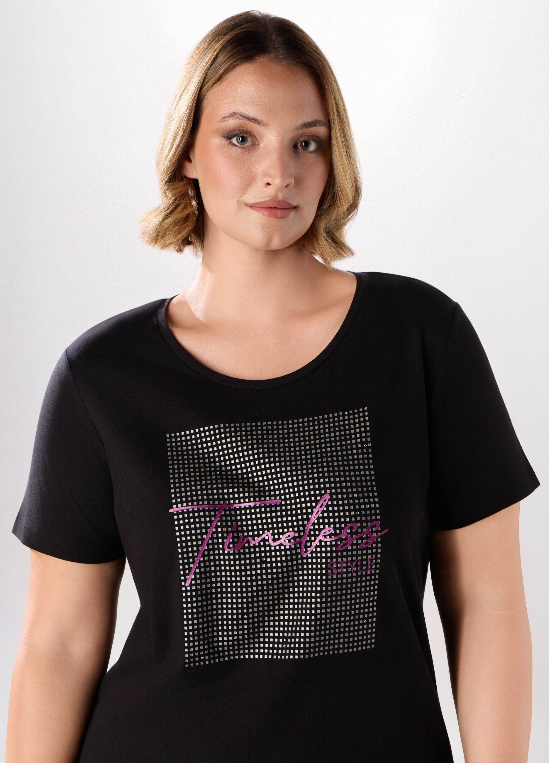 T-shirt in jersey di puro cotone donna curvy_2