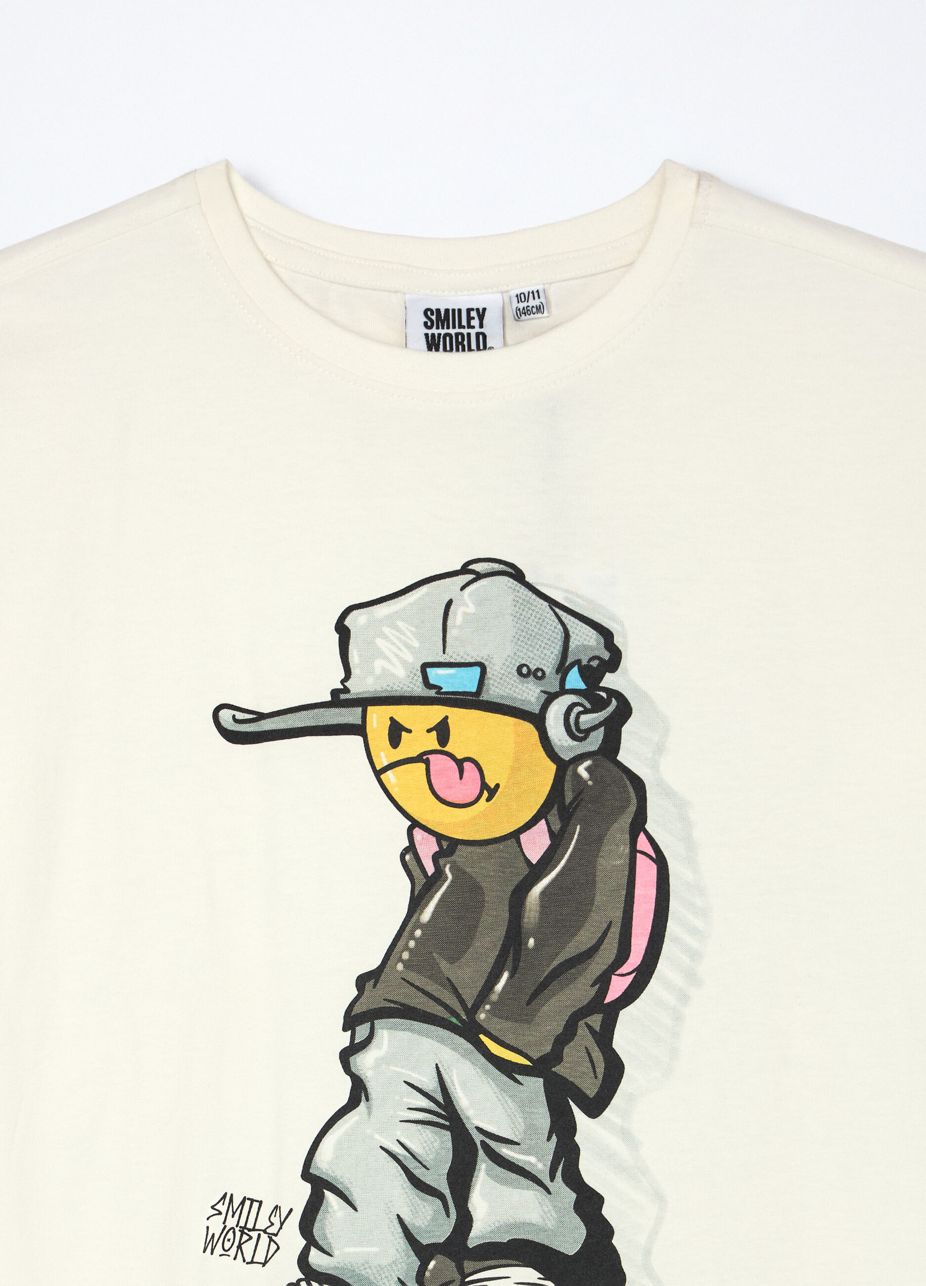 T-shirt Smiley World in jersey di puro cotone ragazzo_2