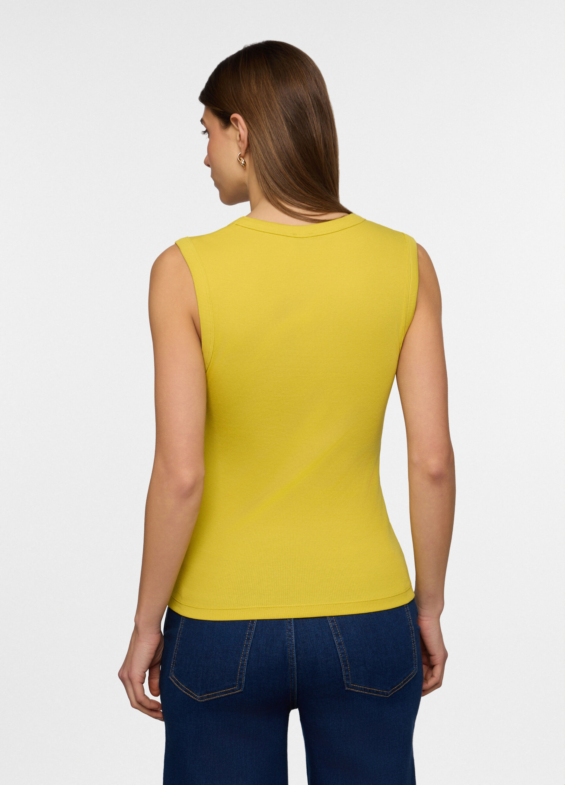 Canotta con scollo a V donna_1