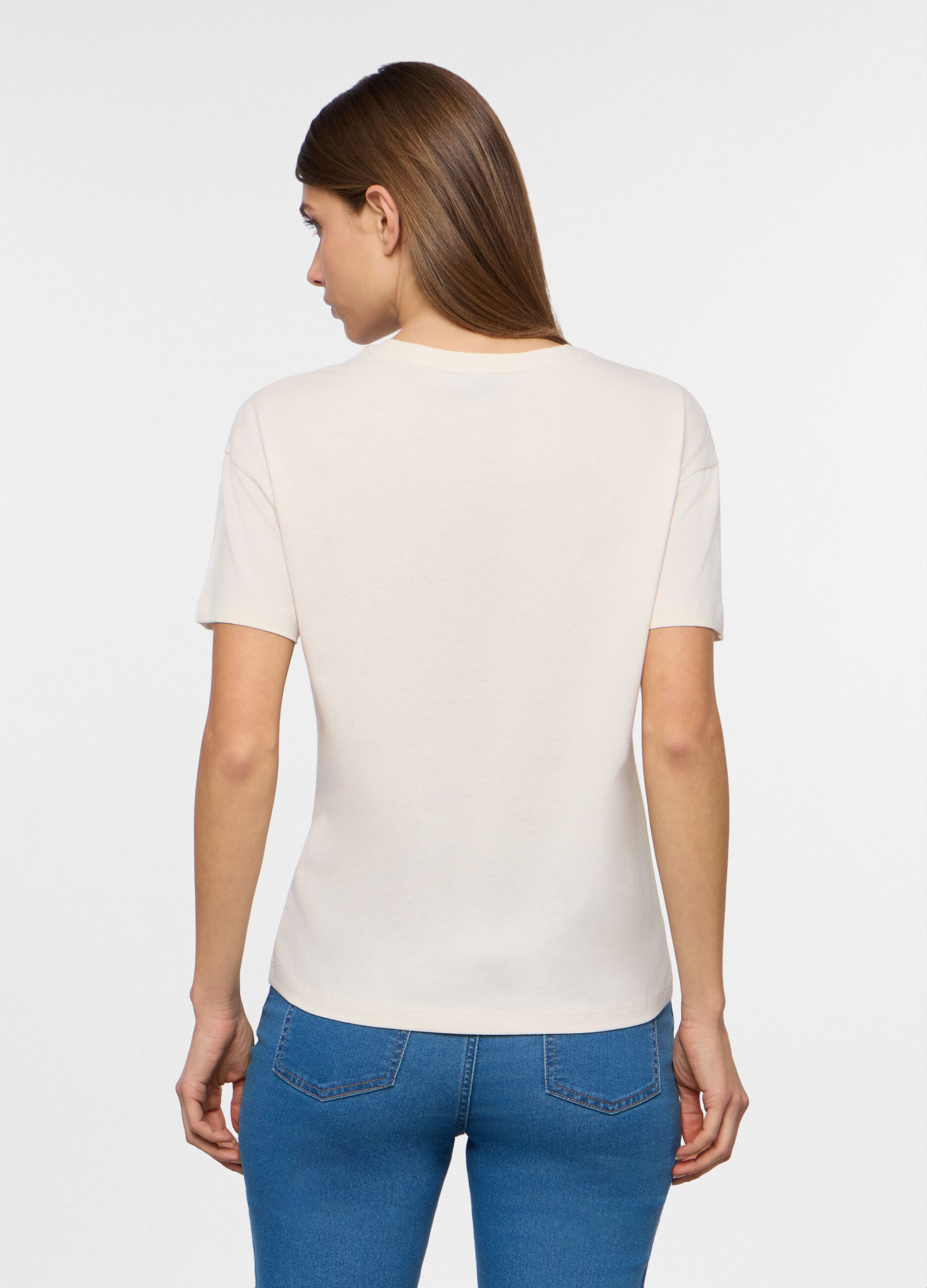 T-shirt girocollo donna_1