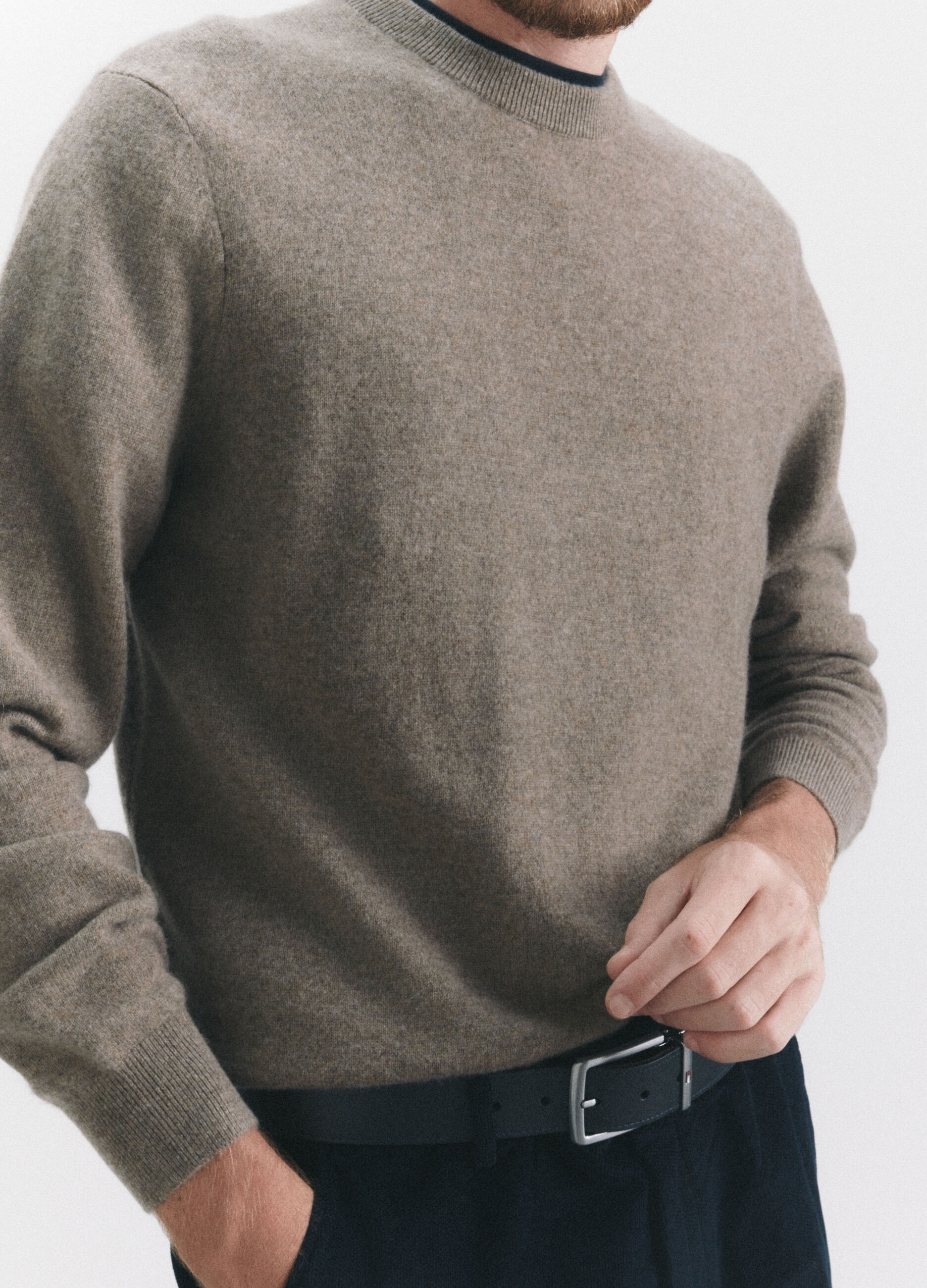 Maglione girocollo in cashmere uomo_4