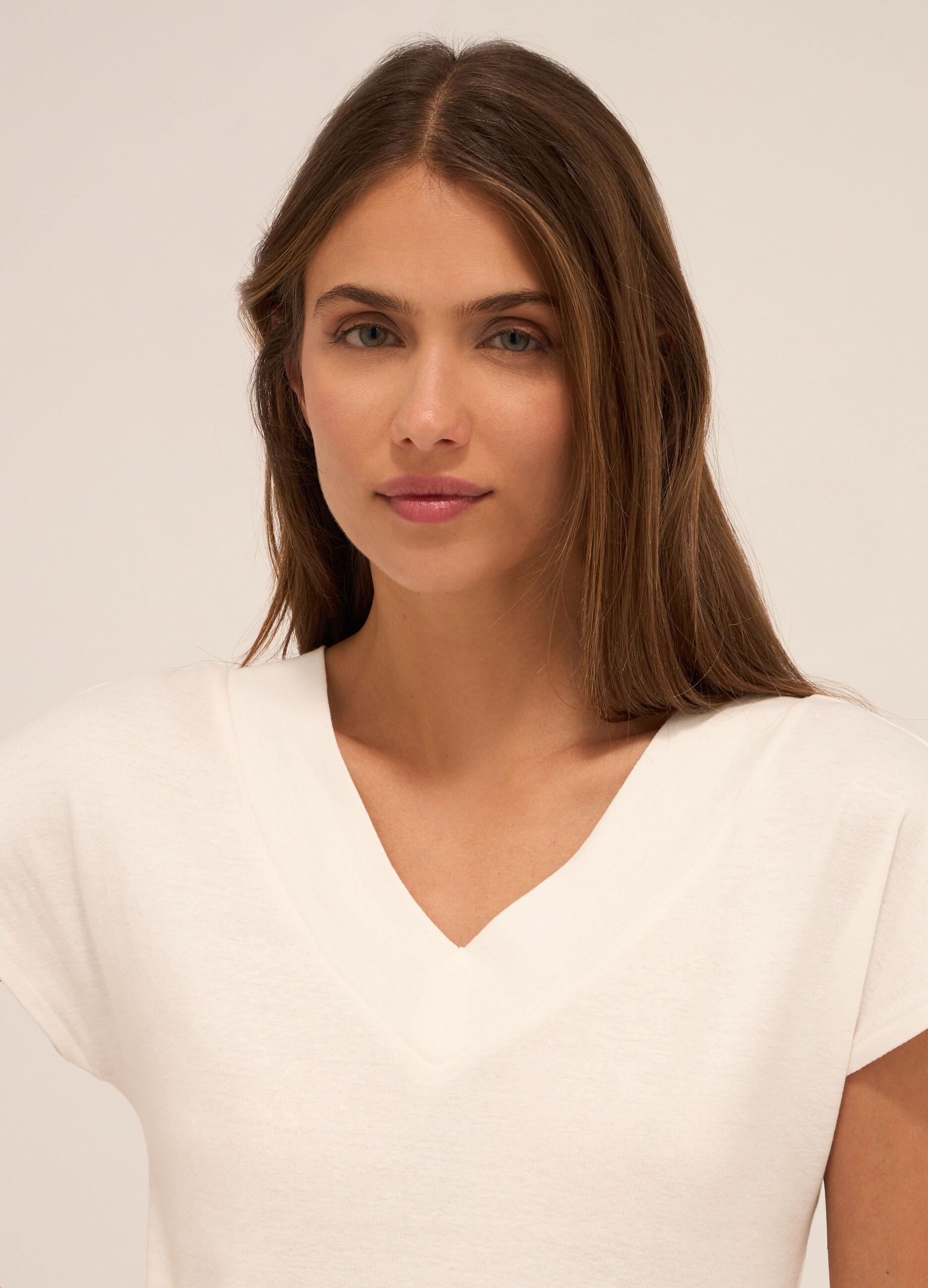 T-shirt in puro cotone donna_2
