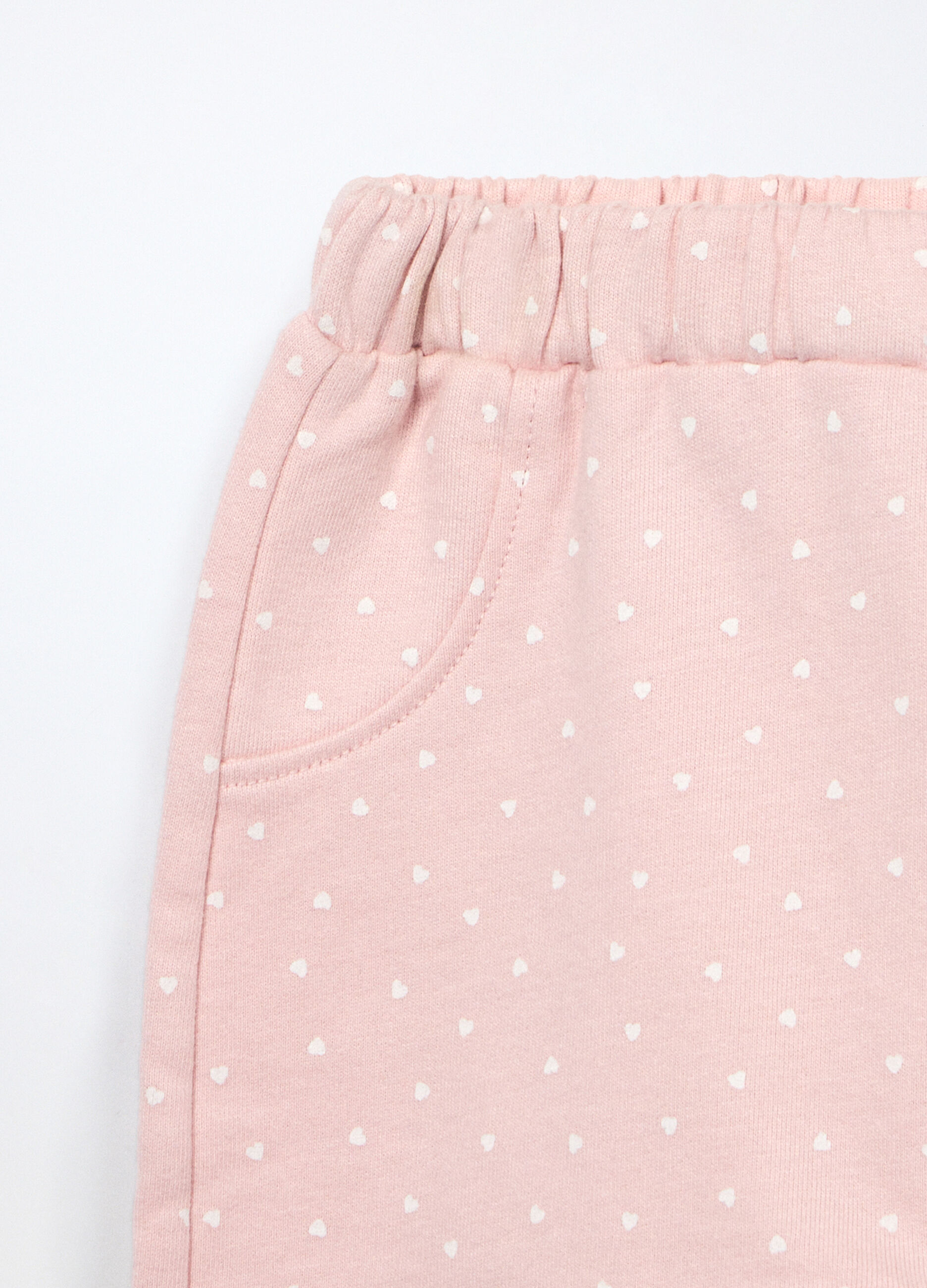 Jogging set in puro cotone fleece neonata_3