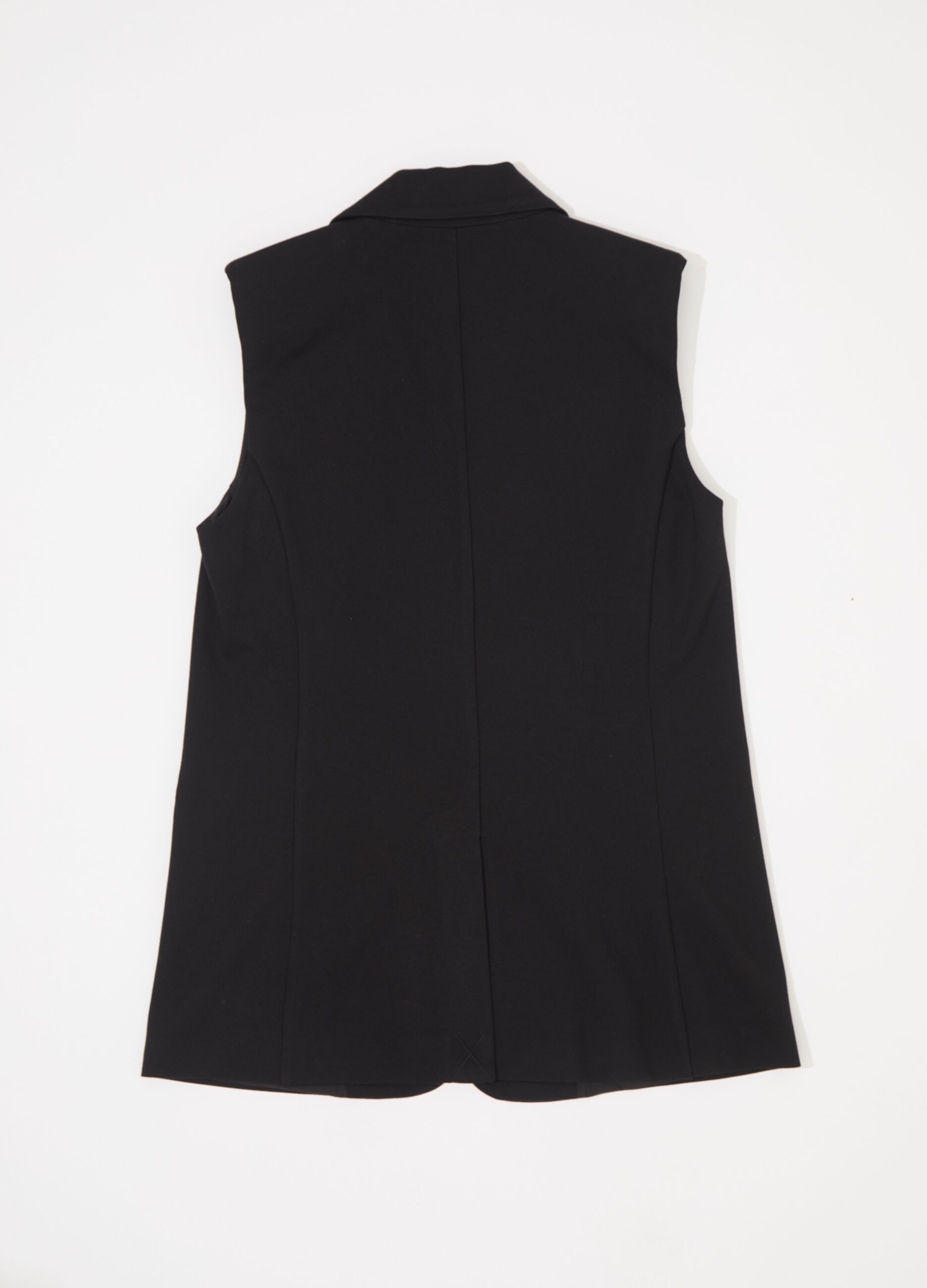 Gilet lungo in punto milano donna_5