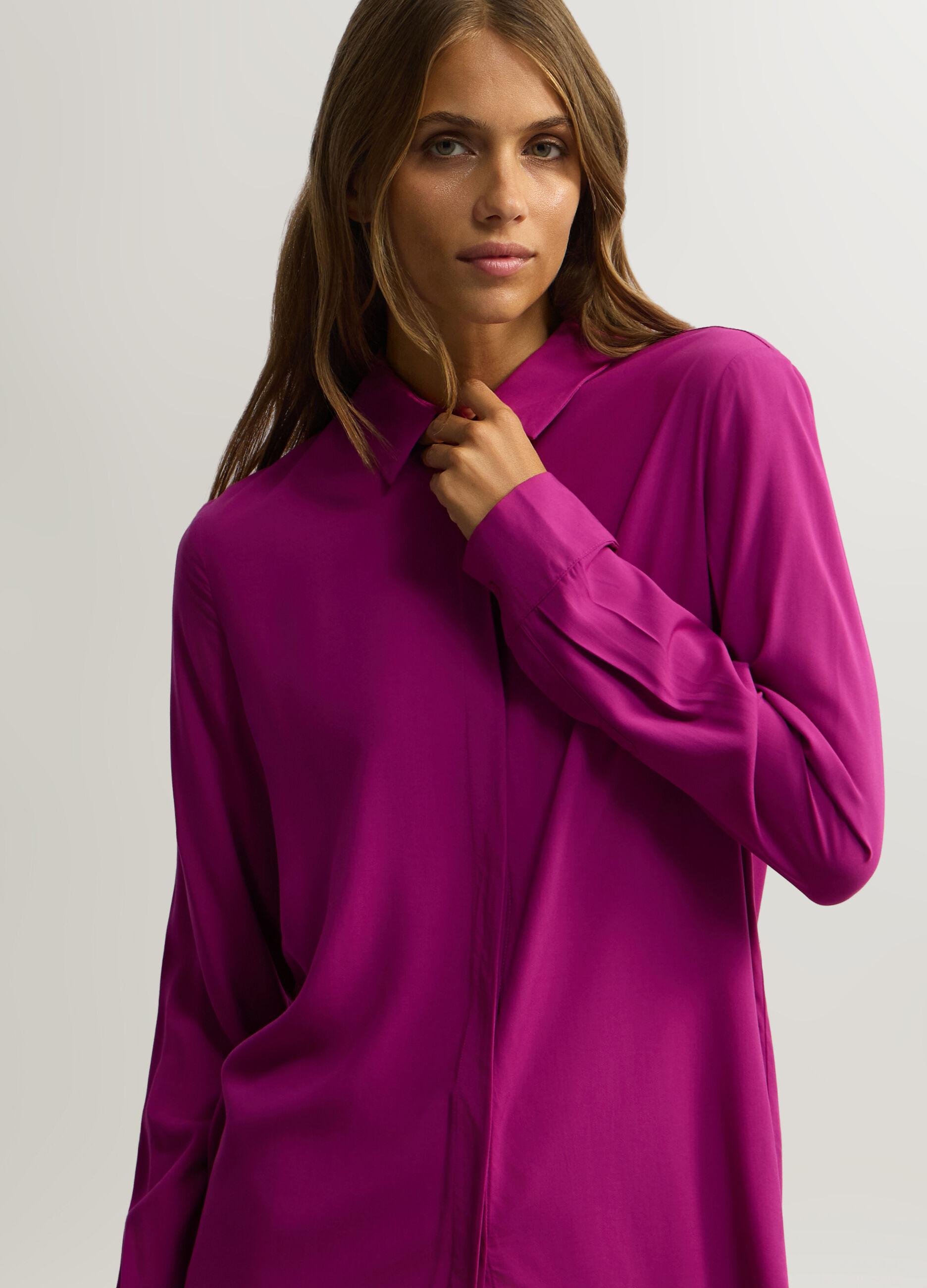 Camicia Fit Regular con colletto alla francese donna _2
