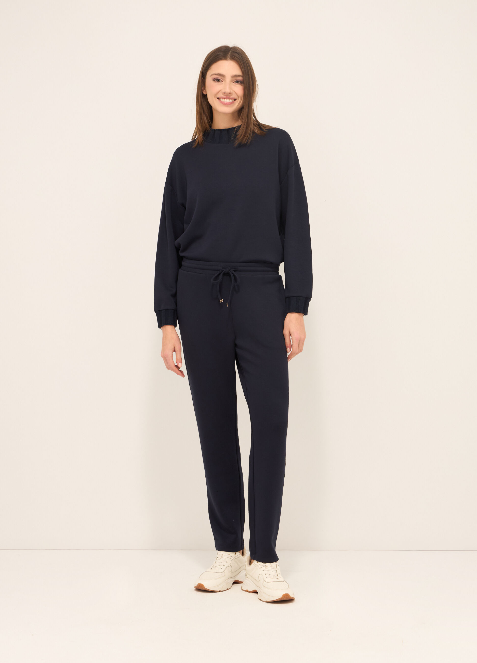 Jogger in misto viscosa donna_0